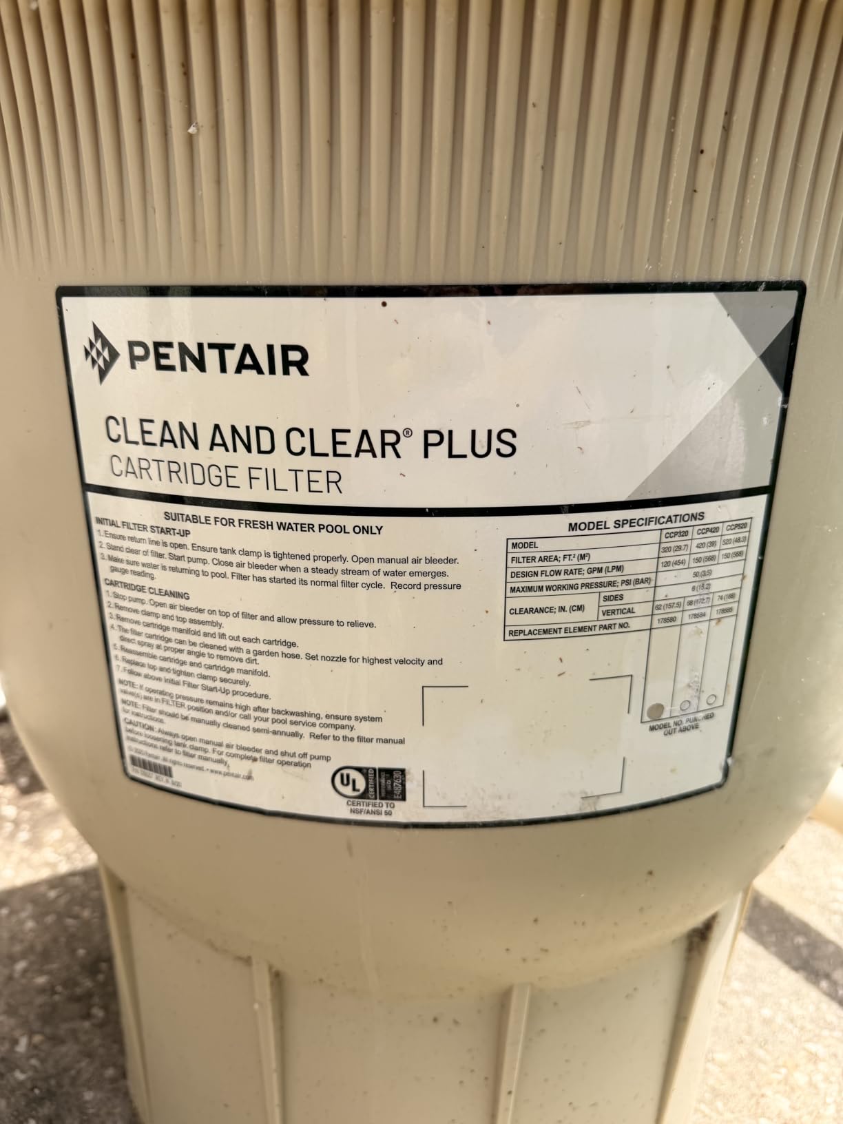 4PK Pool Filters Compatible Replacement for Pentair® Clean & Clear Plus 320 customer photo 1