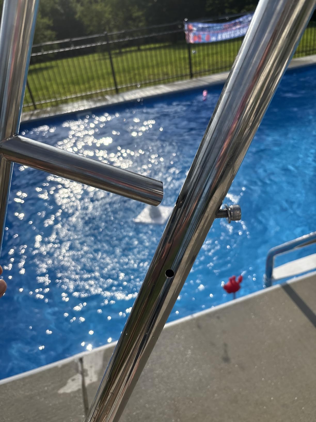 FibroPool Pool Slide - Left Turn, Sprayers - 10.5 ft x 6 ft - Fiberglass customer photo 1