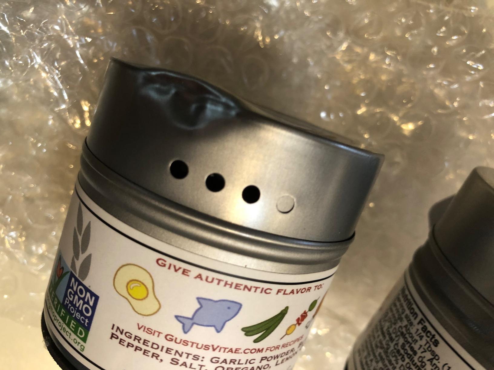 Gourmet World Flavors Seasoning Collection | Non GMO Verified | 6 Magnetic Tins | Spice Blends | Crafted in Small Batches by Gustus Vitae customer photo 2