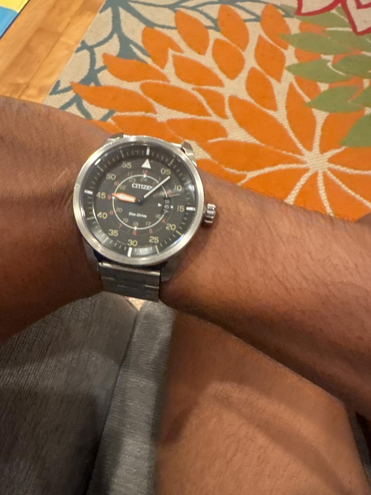 Citizen Men's Eco-Drive 3-Hand Date Avion Watch with Leather Strap (Style: AW1361:10H) customer photo 1