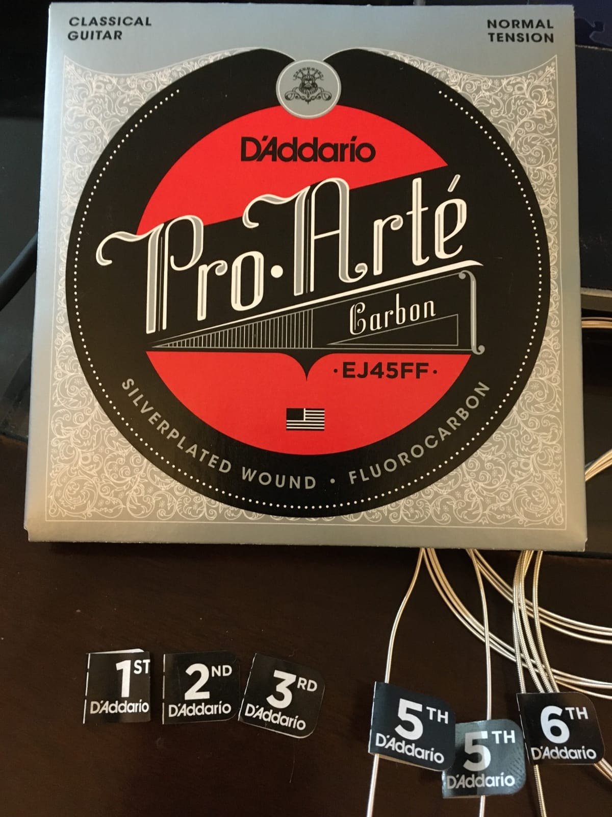 D'Addario Pro-Arte Carbon Classical Strings EJ45FF, Normal Tension customer photo 2