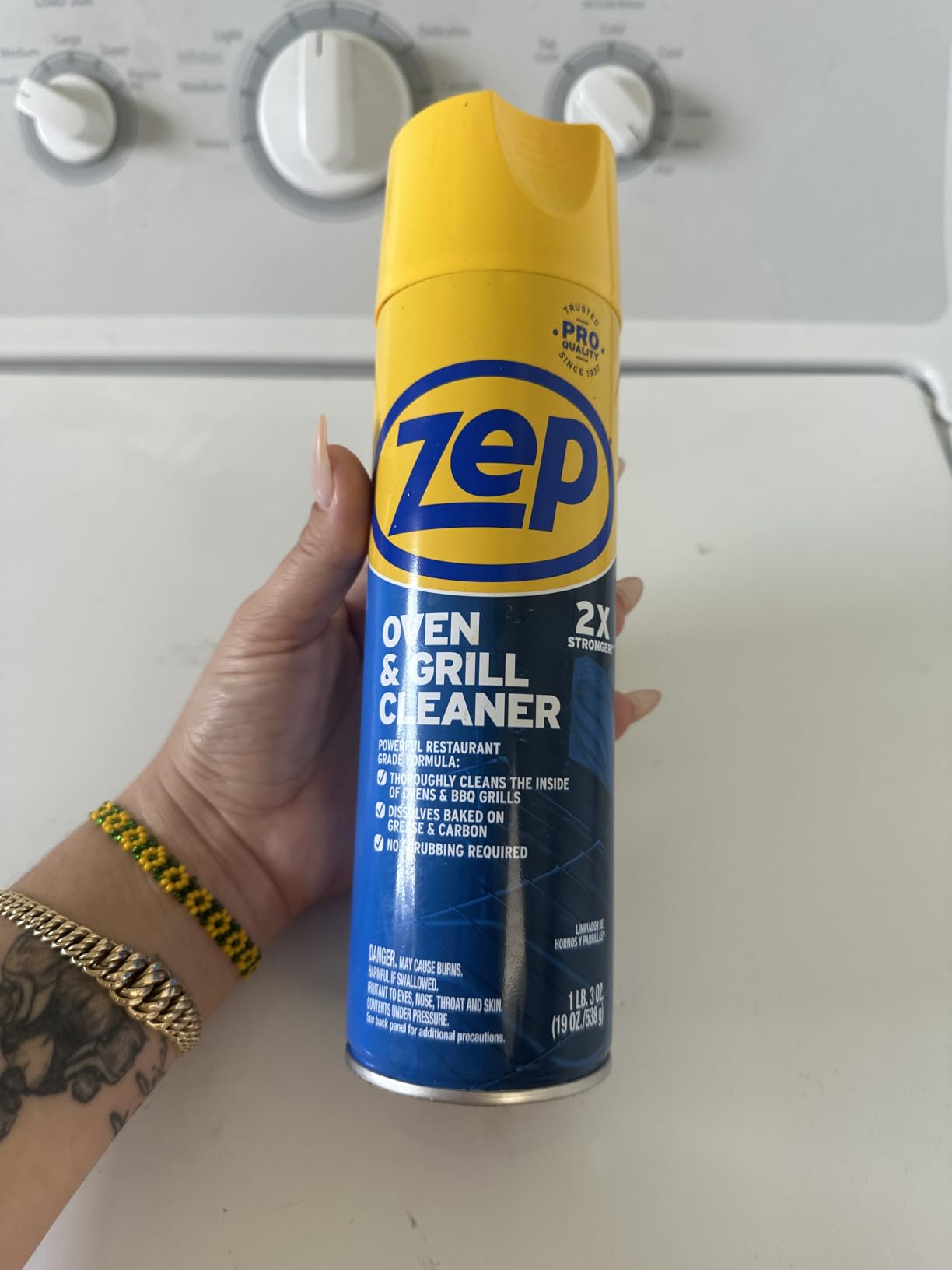 Zep Heavy-Duty Oven and Grill Cleaner - 19 oz (Case of 2) ZUOVGR19 - Dissolves Grease on Contact, on Burners, Grates and Drip Pans customer photo 1