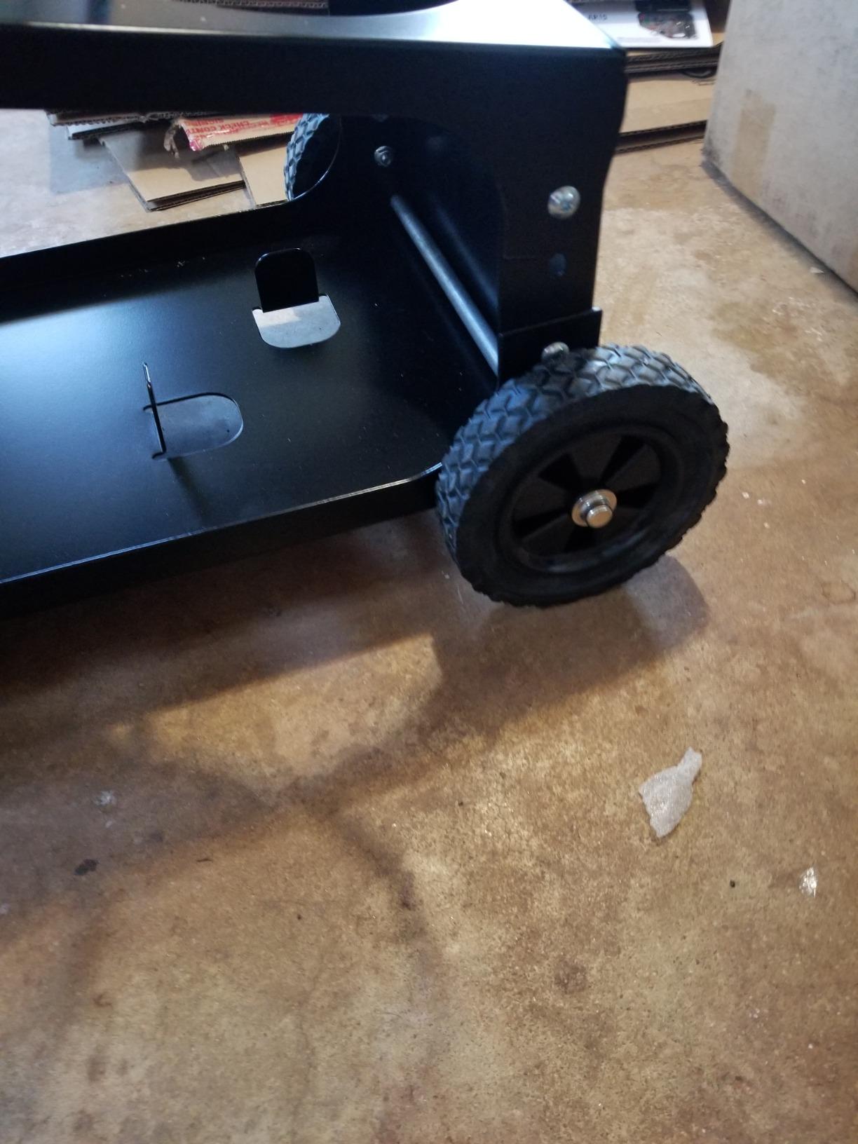 Lincoln Electric Welding Cart K2275-3, Easy Transport for Welder, 80 Cu Ft Gas Cylinder, Weld Cables and Accessories, Dual Tier with Angled Top Shelf, Two Wheels, Heavy Duty Steel, Black, 14 customer photo 1