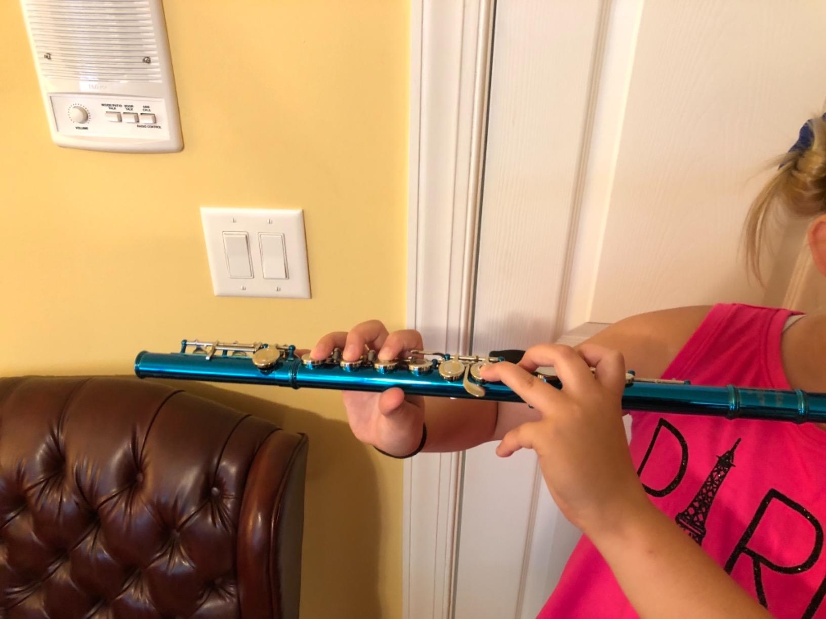 Glory Closed Hole C Flute With Case, Tuning Rod, Joint Grease and Cloth, Gloves, Nickel Silver customer photo 1