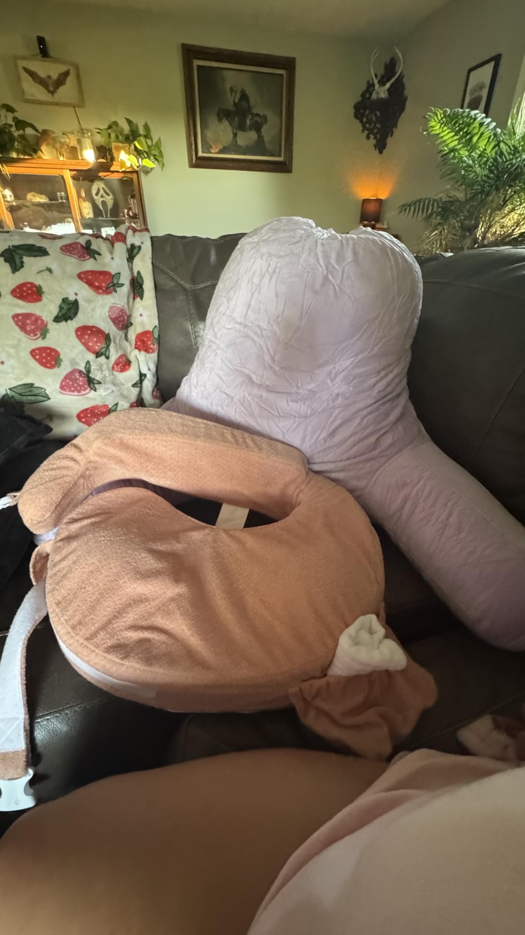 My Brest Friend Nursing Pillow - Deluxe - Enhanced Comfort w/ Slipcover - Ergonomic Breastfeeding Pillow For Ultimate Support For Mom & Baby - Adjustable Pillow W/ Handy Side Pocket, Evening Grey customer photo 1