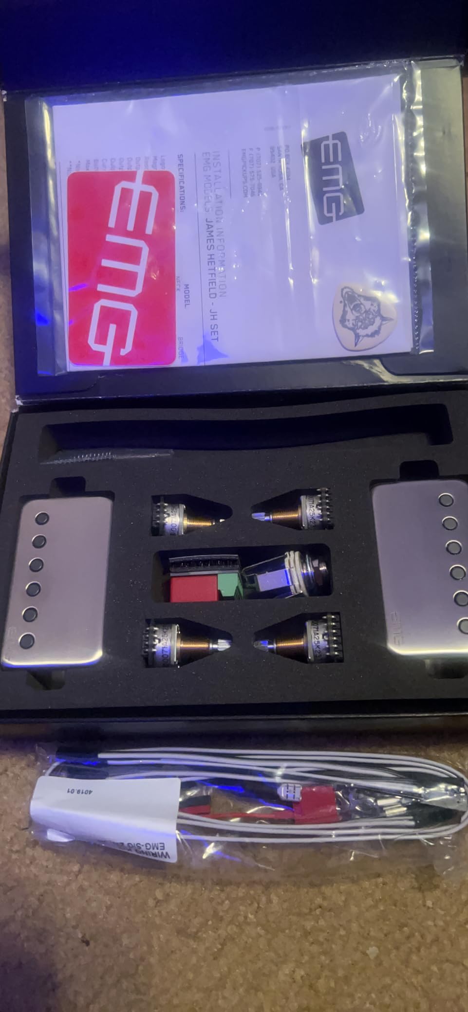 EMG JH James Hetfield Electric Guitar Pickup Set, Chrome customer photo 1
