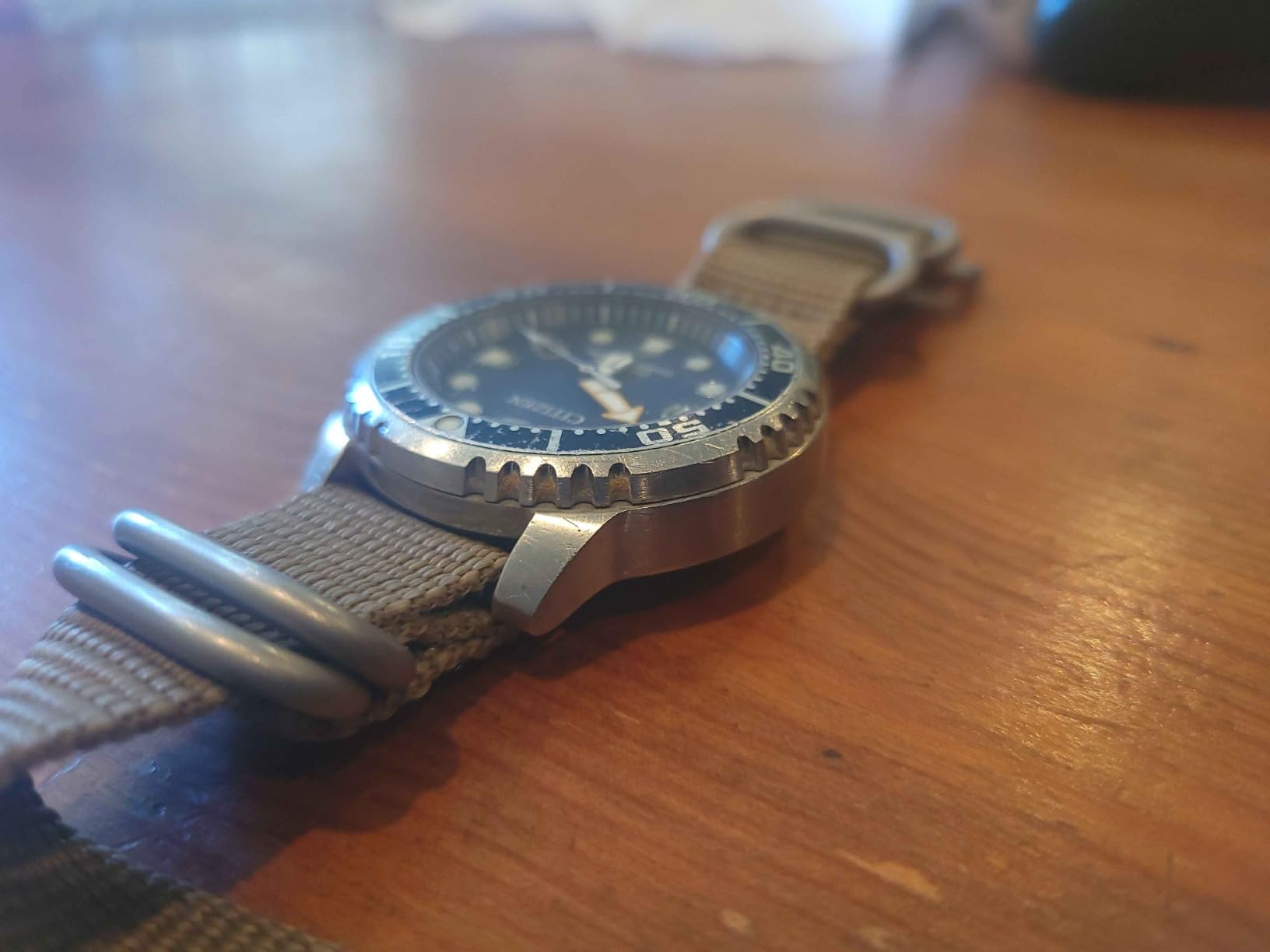 CITIZEN Promaster Dive Eco-Drive Watch, 3-Hand Date, ISO Certified, Luminous Hands and Markers, Rotating Bezel customer photo 1