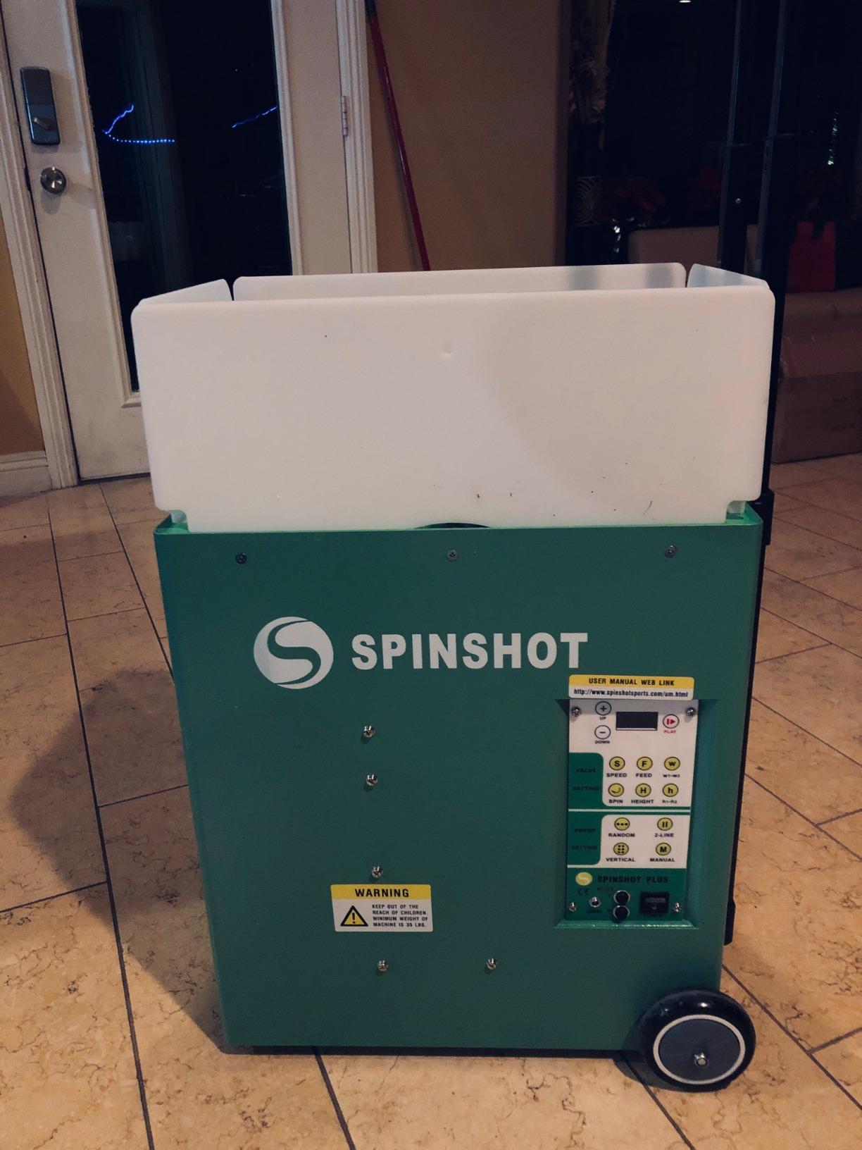 Spinshot Plus Tennis Ball Machine (Best Model for an Intermediate Player) customer photo 2