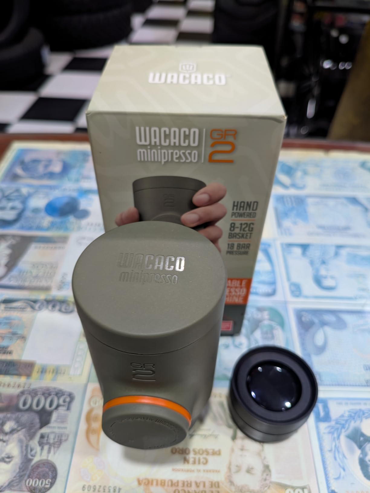 Wacaco Minipresso GR, Portable Espresso Machine, Compatible Ground Coffee, Hand Coffee Maker, Travel Gadgets, Manually Operated, Perfect for Camping, Hiking customer photo 2