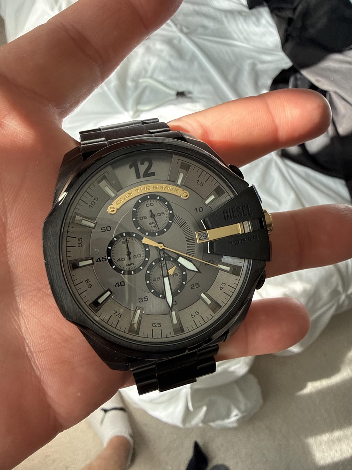 Diesel Mega Chief Watch for Men, Chronograph Men's Watch customer photo 1