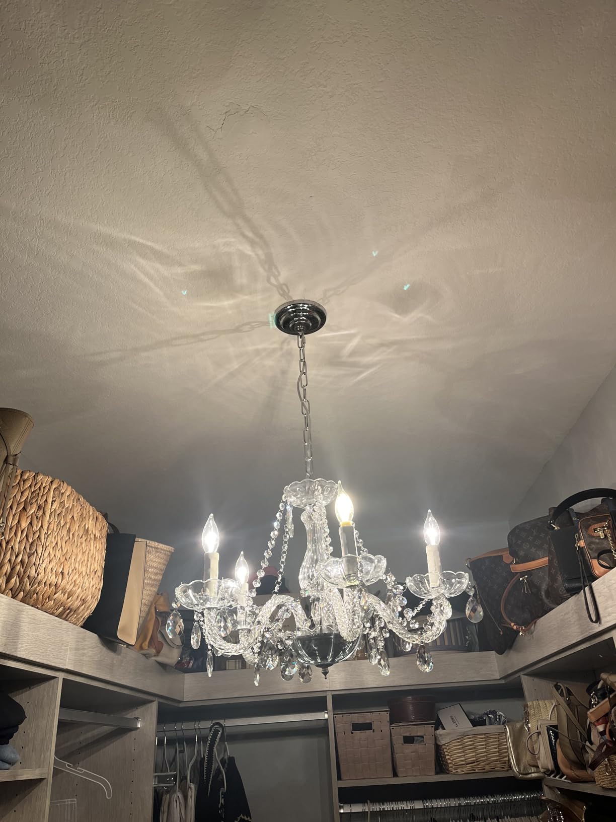 Saint Mossi Modern Contemporary Elegant K9 Crystal Glass Chandelier Pendant Ceiling Lighting Fixture - 5 Lights customer photo 2