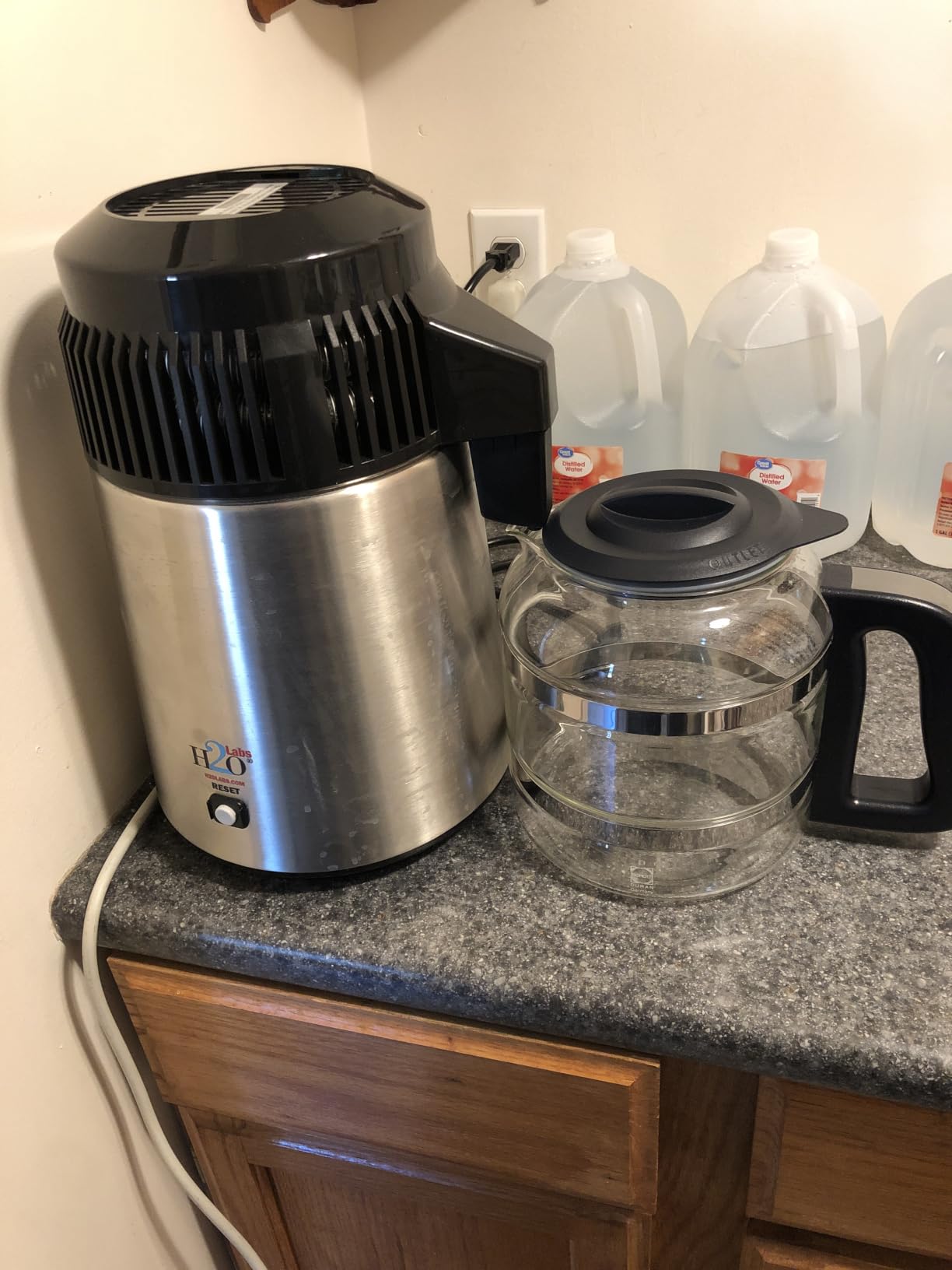 H2oLabs Best-in-Class Stainless Steel Home Water Distiller & Glass Carafe | With Exclusive Activated Carbon Mega Pods providing the Purest Water and Most Effective VOC Removal of any similar distiller. customer photo 2