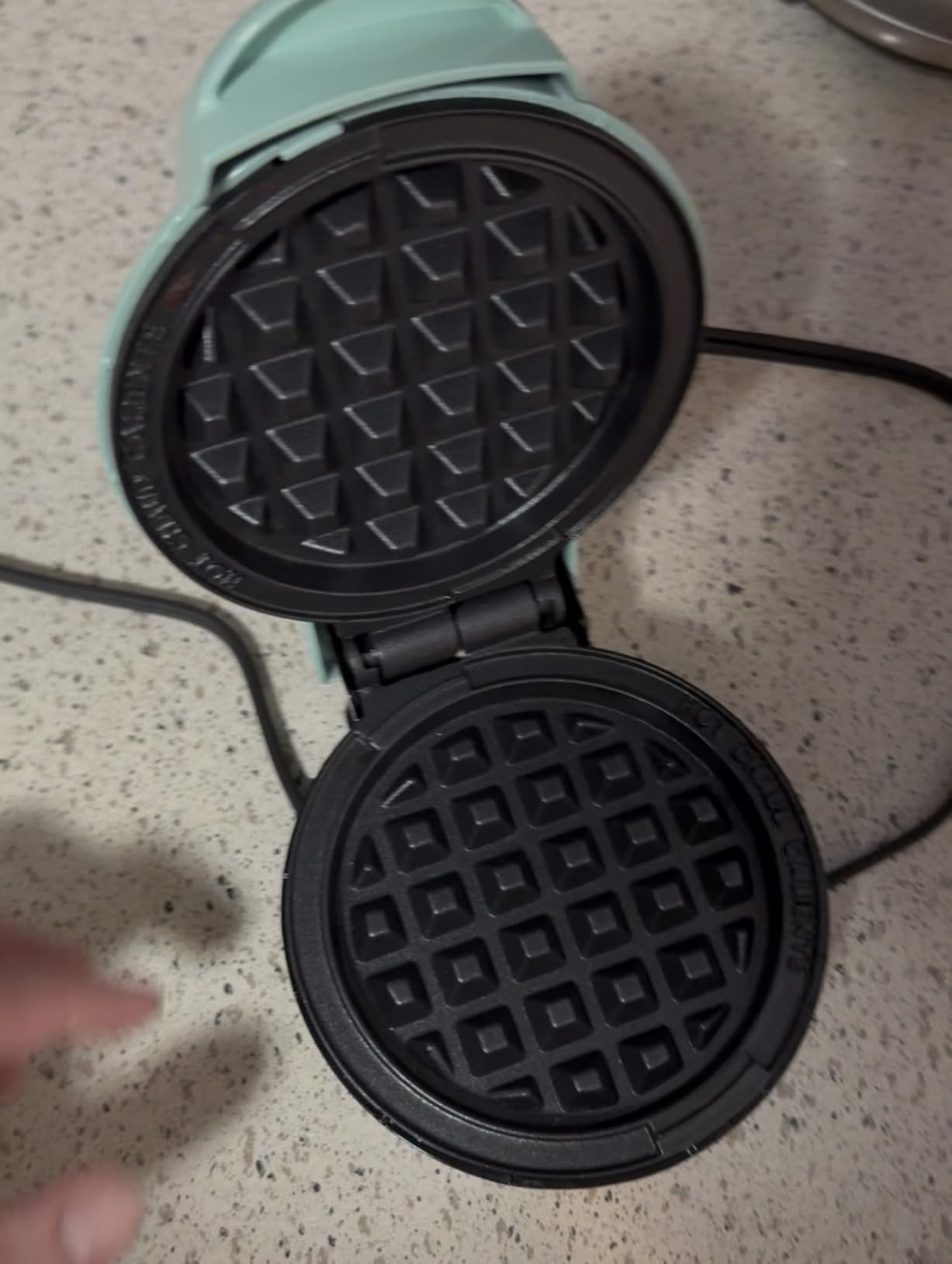 Dash Mini Waffle Maker, 4-Inch Nonstick Cooking Surface, Red | Small Waffle Iron for Dorms & RVs, Chaffle Maker & Compact Waffle Machine customer photo 1