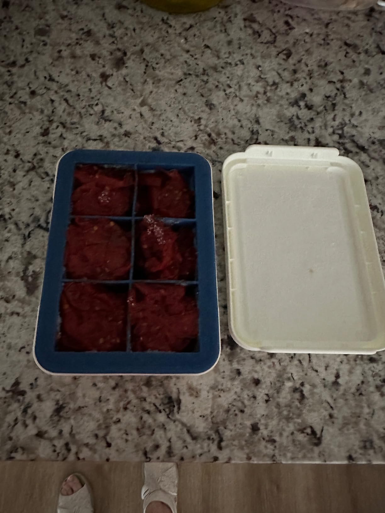 OXO Good Grips Covered Ice Cube Tray (Large Cube), Dark Blue customer photo 2