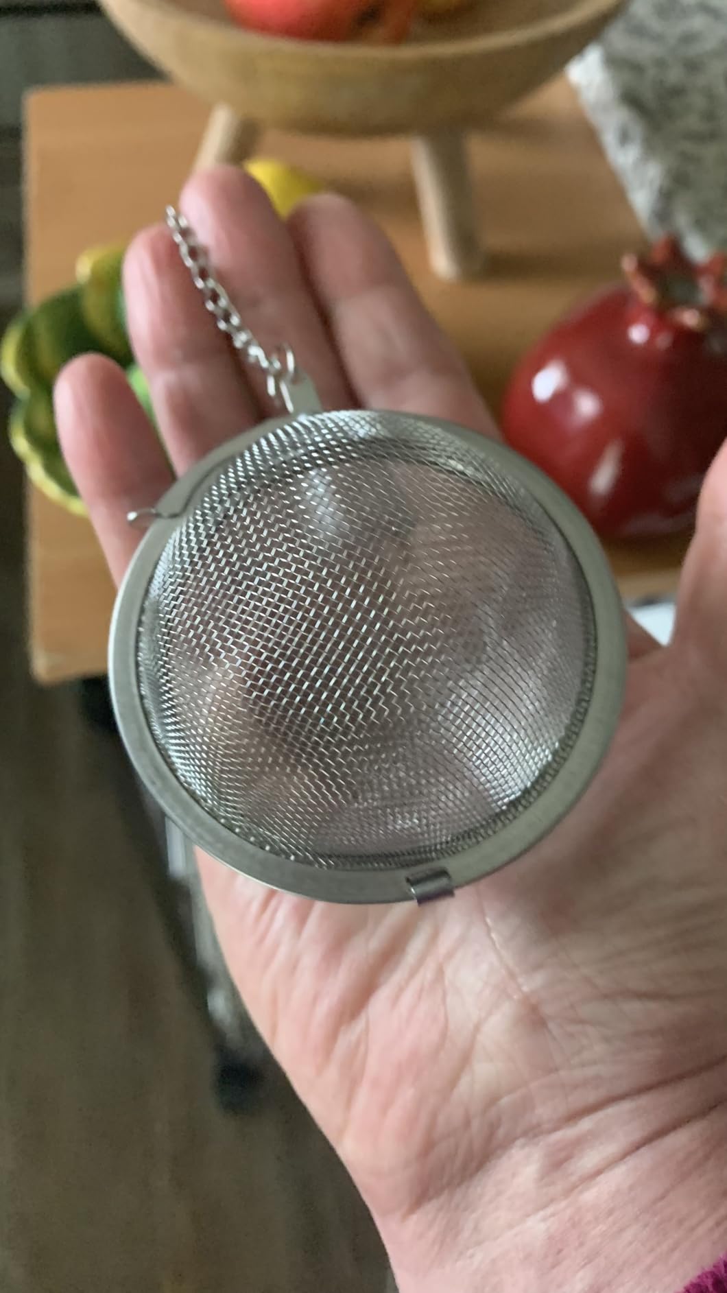 Fu Store 2pcs Stainless Steel Mesh Tea Ball 2.1 Inch Tea Strainers customer photo 1