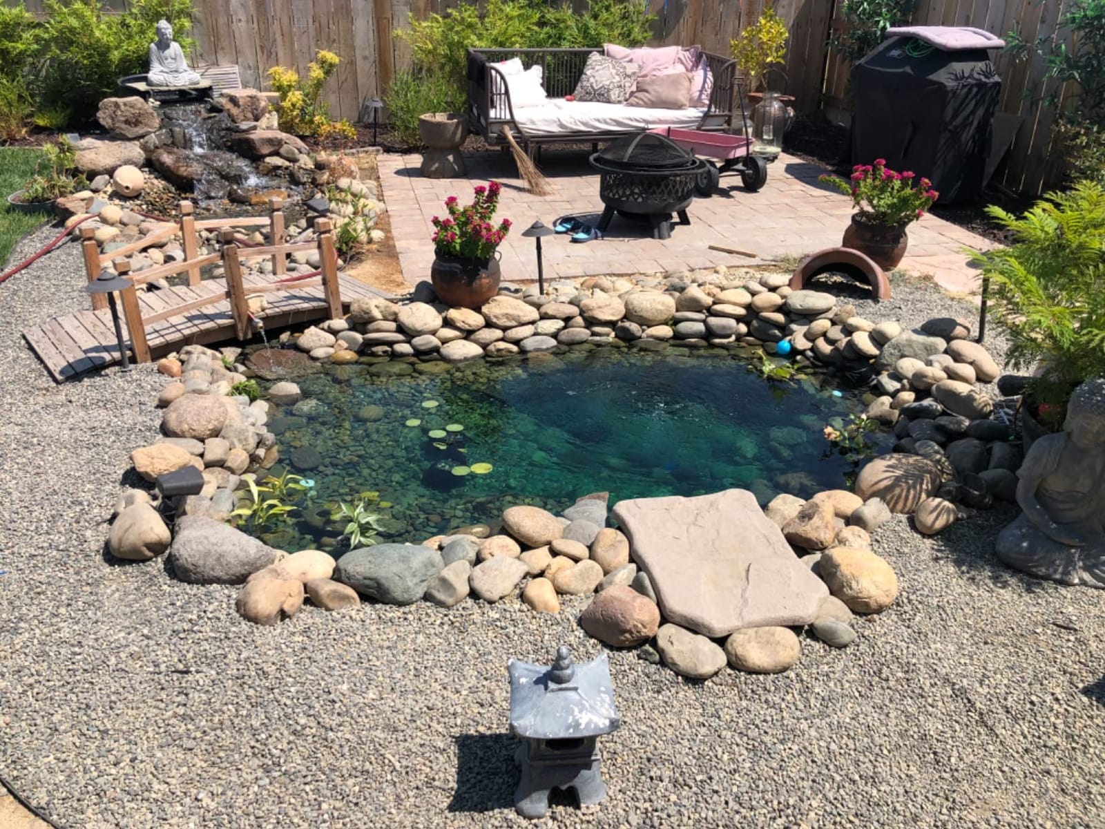 HALF OFF PONDS PondBuilder Crystal 4000 GPH Pond Kit 20 x 20 Ft PVC Liner customer photo 1