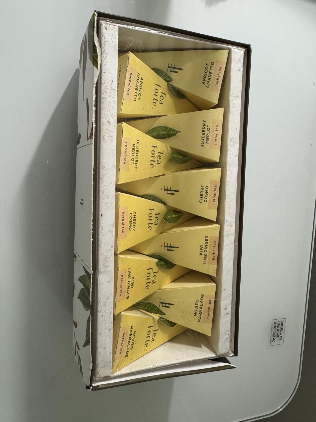 Tea Forte Tea Sampler, 20 Pyramid Infuser Bags, Premium Tea Gift Set | Herbal Retreat Tea Presentation Box, 4 of Each Blend, Individually Wrapped, Giftable Presentation Box for Tea Lovers customer photo 2