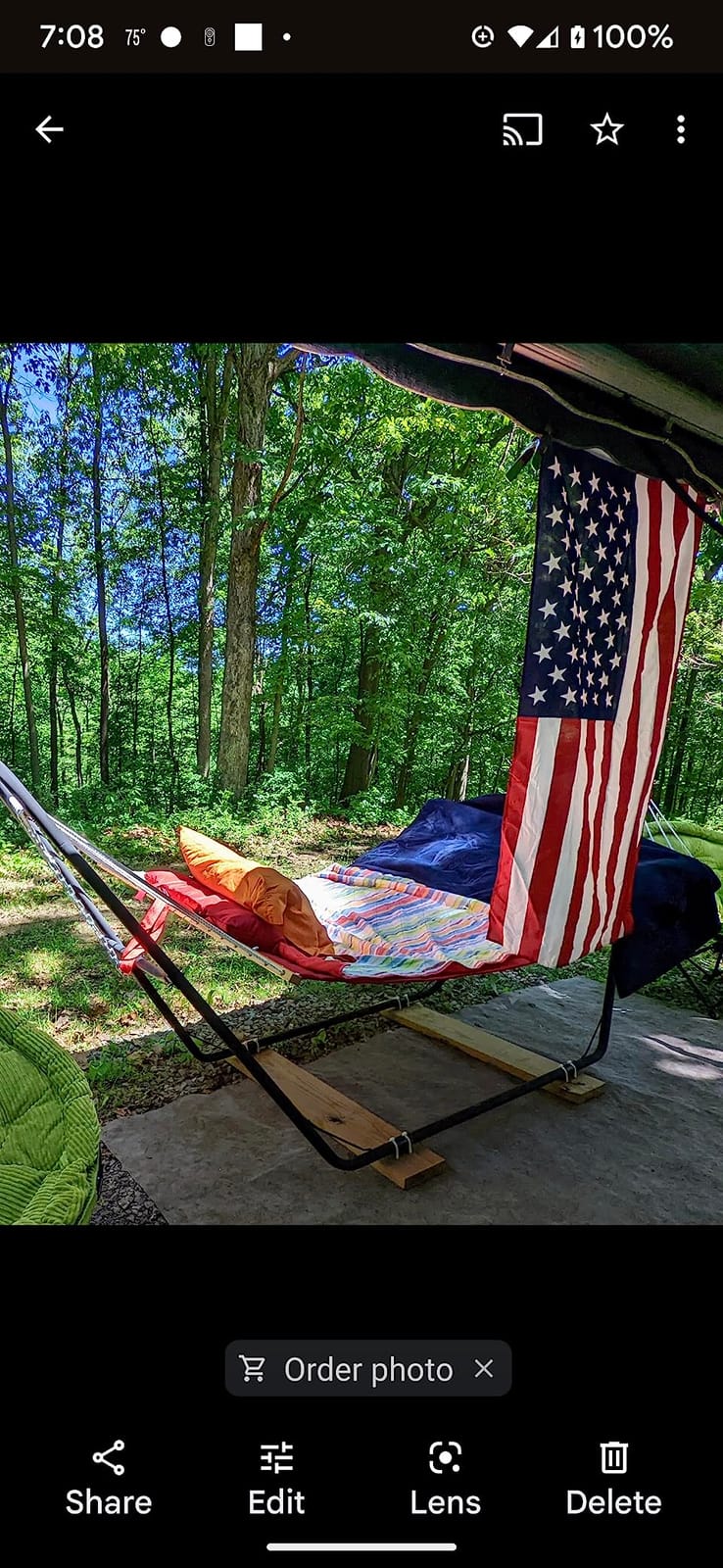 Sunnydaze Universal Heavy-Duty Hammock Stand for Outside, Chains Included customer photo 1