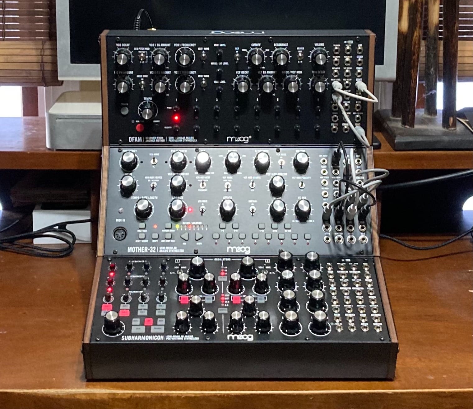 MOOG DFAM Semi-Modular Analog Percussion Synthesizer | Synth with 8-Step Sequencer and 24-Point Patch Bay customer photo 2