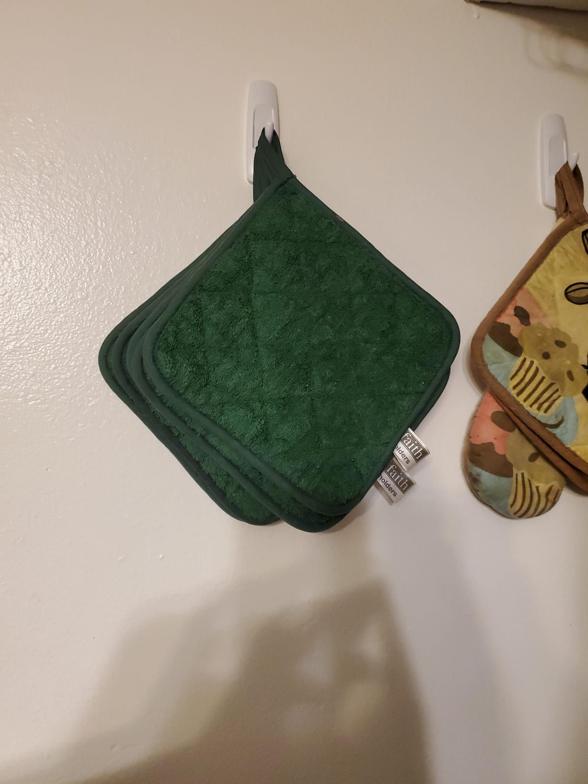 Pot Holders for Kitchen, 100% Cotton Terry Pot Holder Set of 5, Heat Resistant Hot Pads for Cooking, Baking, Hot Dishes and Countertop Protection, Olive Green customer photo 1