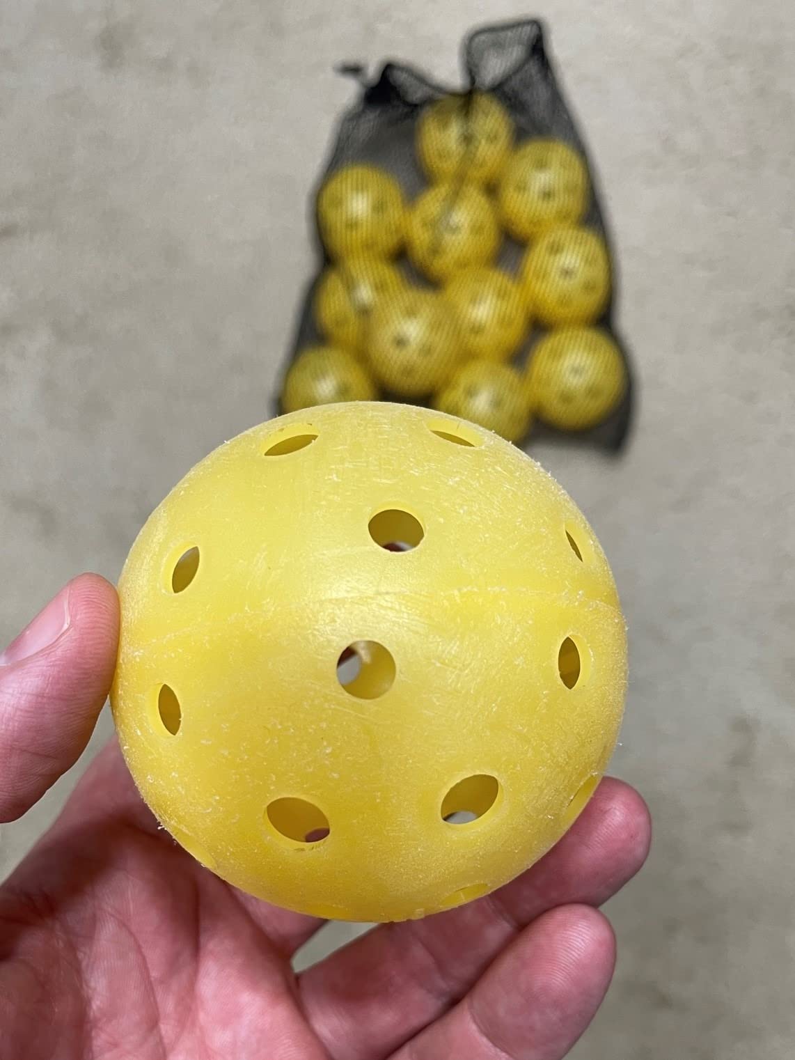 Tourna Strike Outdoor Pickleballs (12 Pack) - USAPA Approved, Optic Yellow (PIKL-12-OY-O) customer photo 2