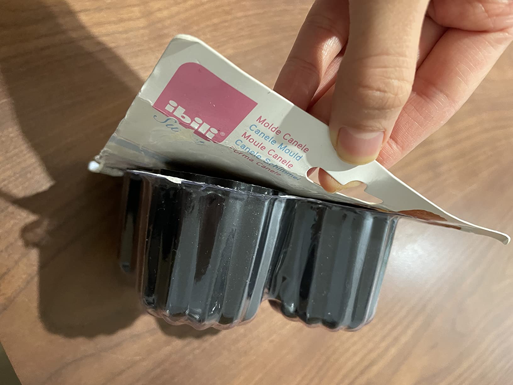 ibili Canele Mould Set Moka 6 cm 4 Pieces, rolled steel plate, Black, 6 x 6 x 5 cm customer photo 2