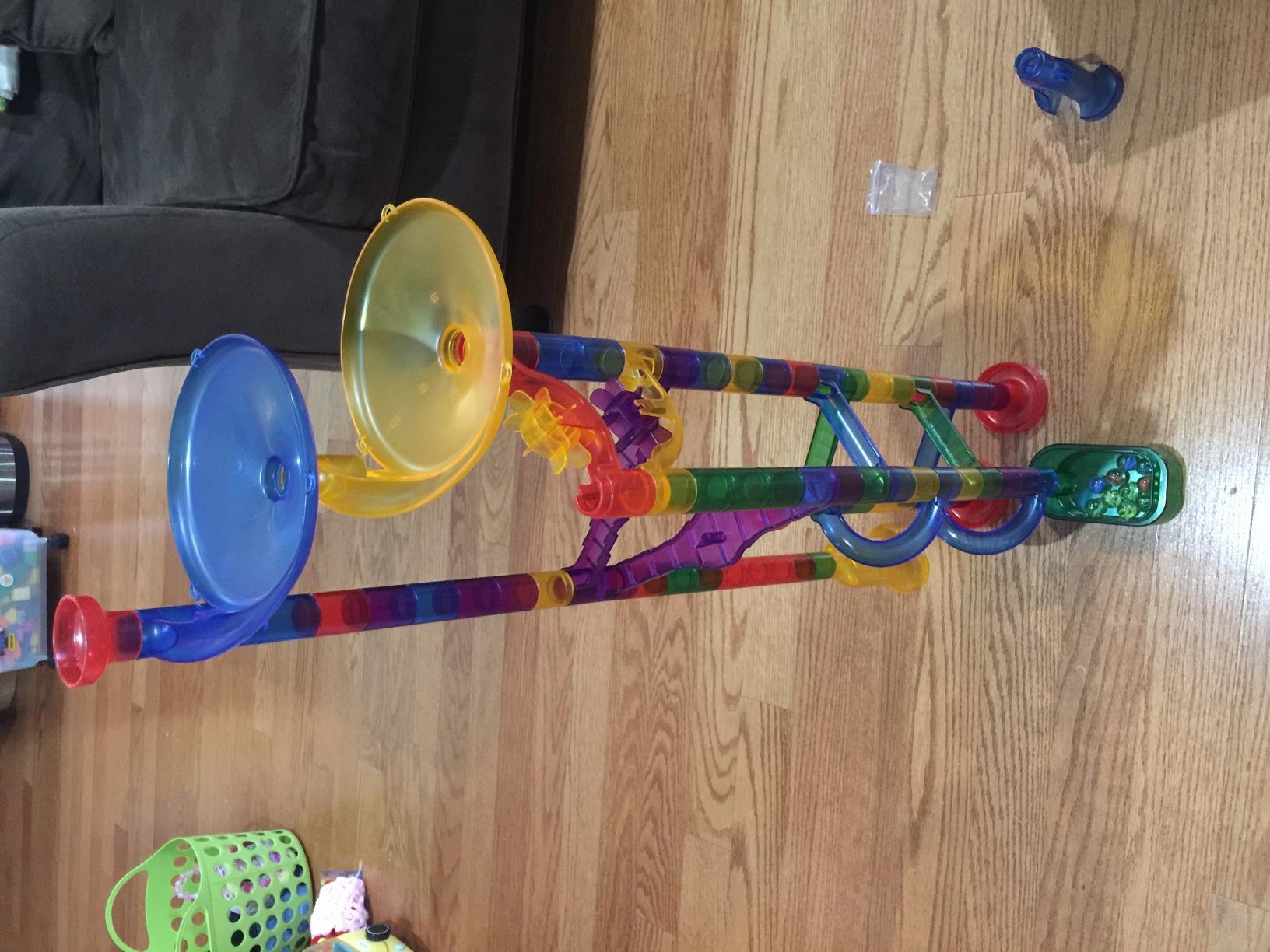 Marble Genius Marble Run Super Set, 150 Translucent Pieces, STEM Toy customer photo 1