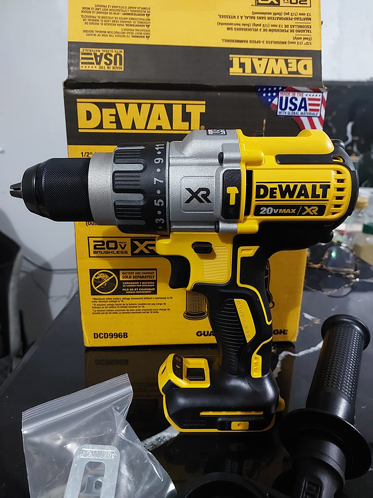 DEWALT 20V MAX XR Cordless Hammer Drill Driver Brushless, Heavy Duty 1/2