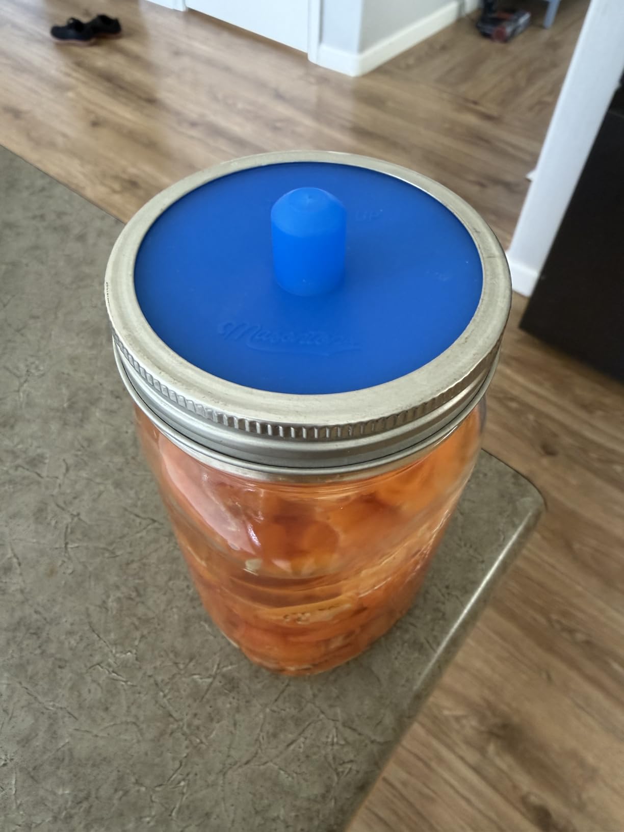 Masontops Pickle Pipes - Waterless Airlock Fermentation Lids - Regular Mouth Mason Jar Fermenter Caps - Premium Silicone customer photo 2