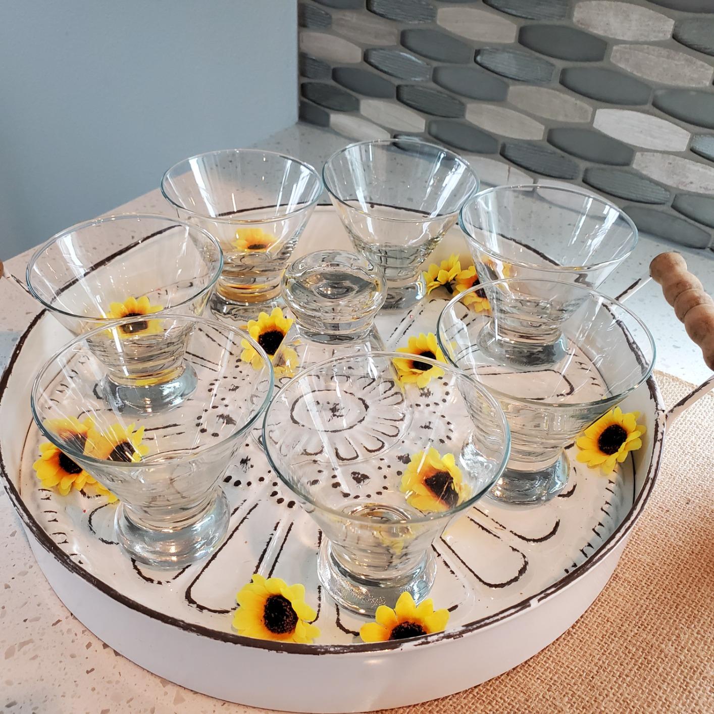 Libbey Cosmopolitan Stemless Martini Glasses, 8.25 Oz Dishwasher Safe Martini Glasses Set of 4, Martini Cups Set for Wedding Registries and More customer photo 2