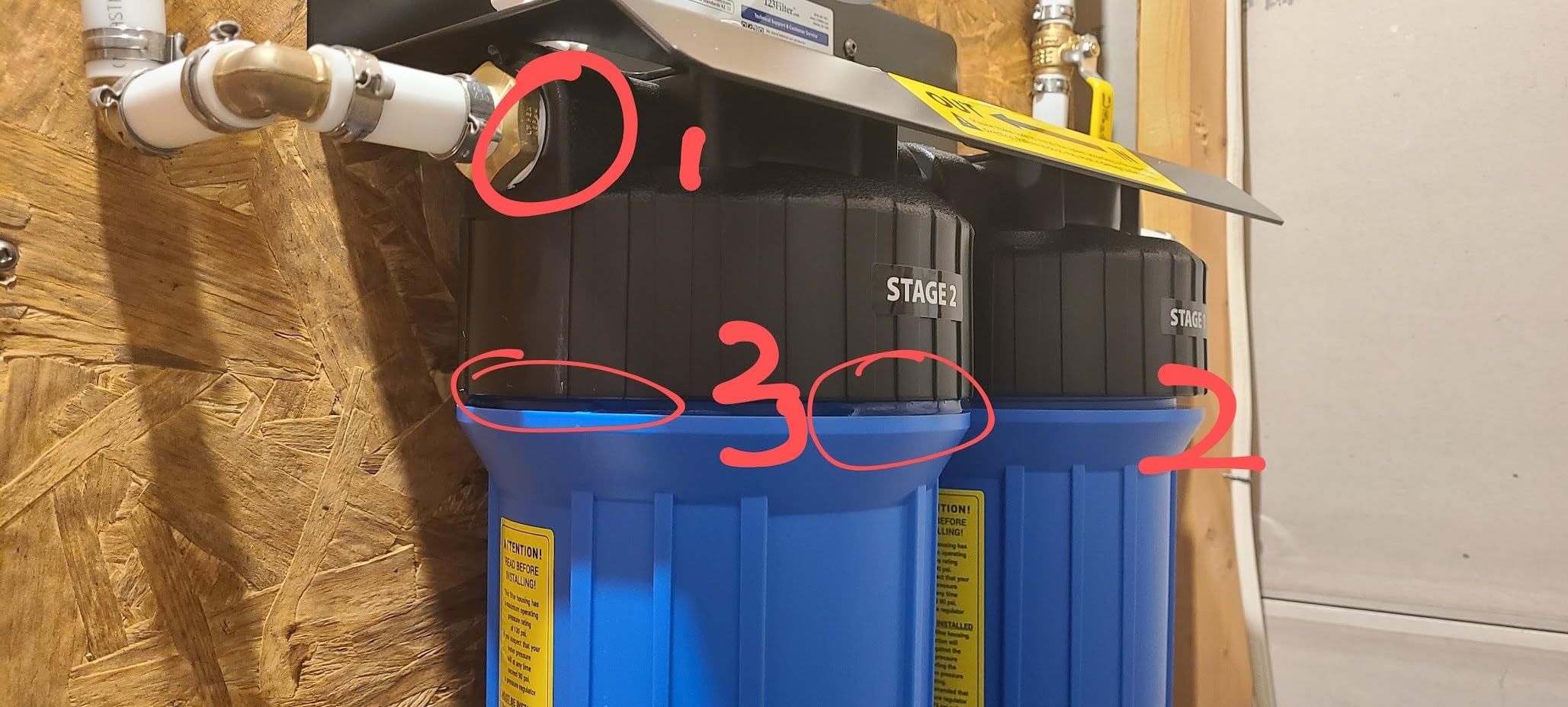 iSpring WGB21B 2-Stage Whole House Water Filtration System, 50000 Gallons customer photo 1