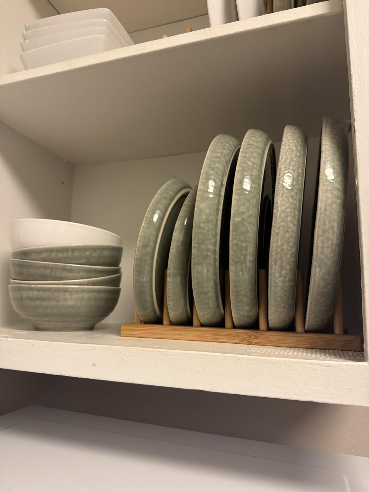 Gibson Elite Soho Lounge Round Reactive Glaze Stoneware Dinnerware Set, Service for 4 (16pc), Blue, Soho Round. customer photo 1
