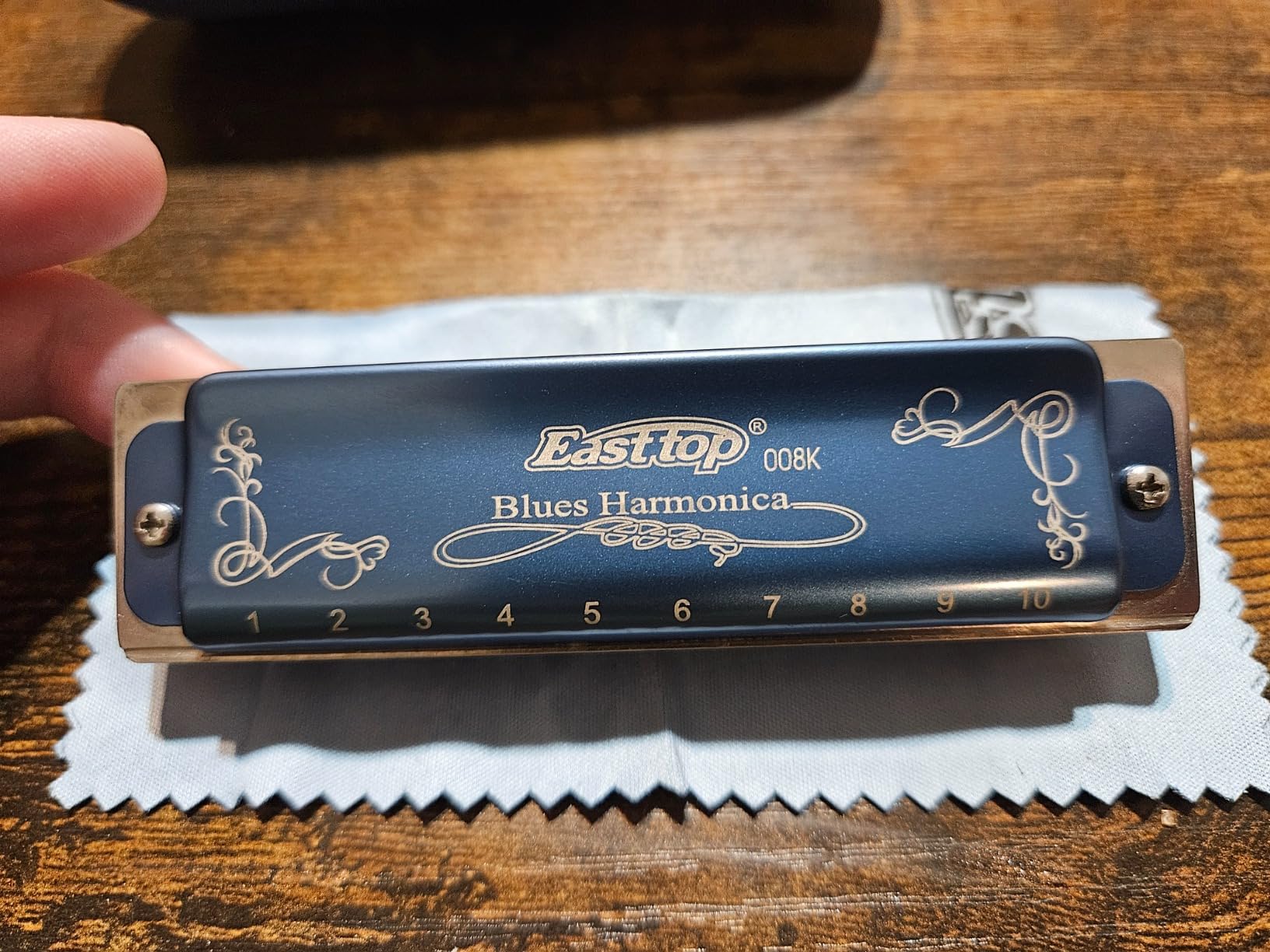 East top Harmonica Key of C, 10 Holes 008K Diatonic Mouth Organ with Blue Case, Standard Harmonica For Adults, Professionals, Beginners and Students customer photo 2