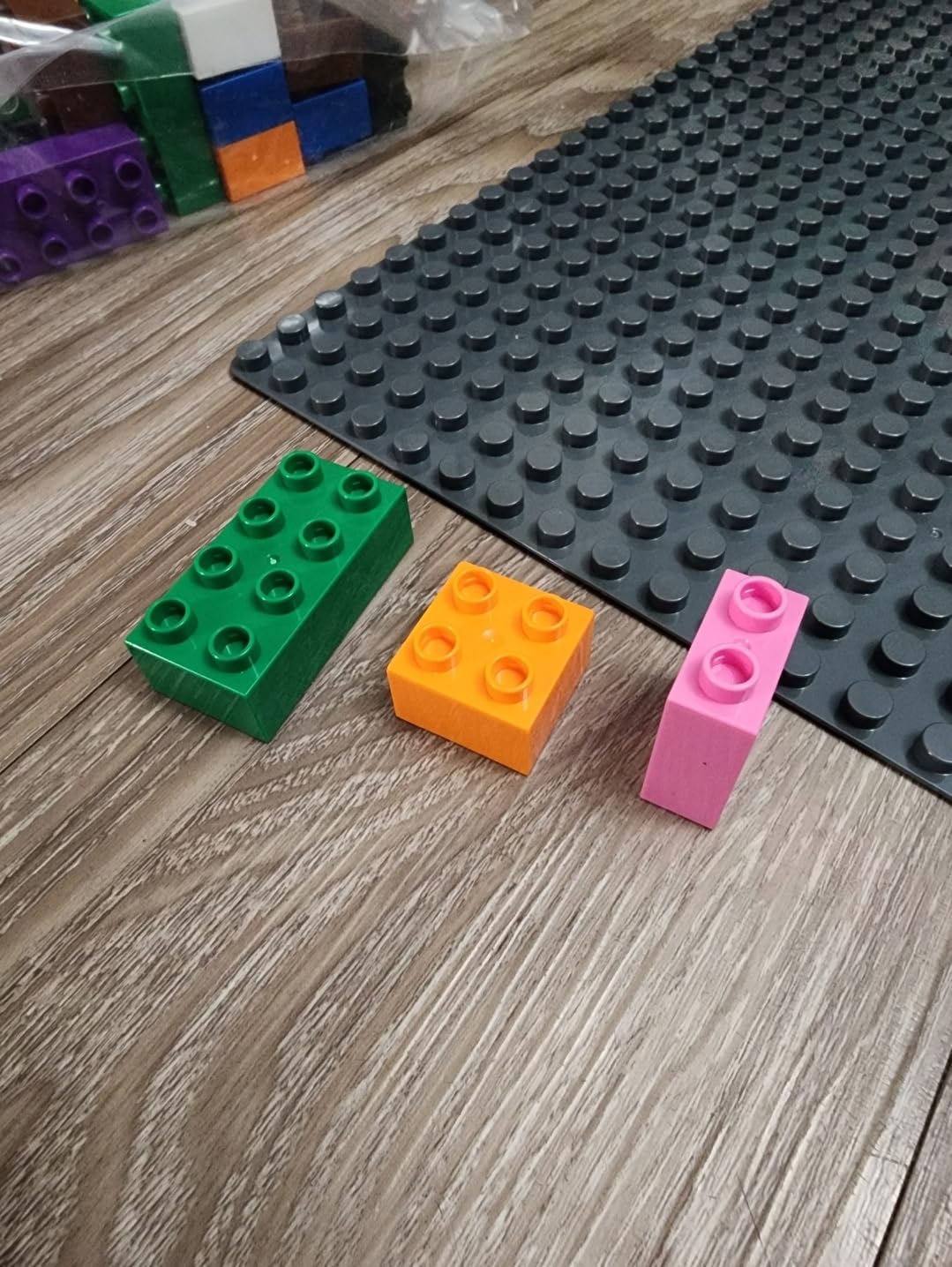 Strictly Briks Building Toy Big Blocks - Compatible with Lego Duplo Set for Toddlers & Kids Creative Play & Learning, 108 Set/Basic Colors customer photo 2