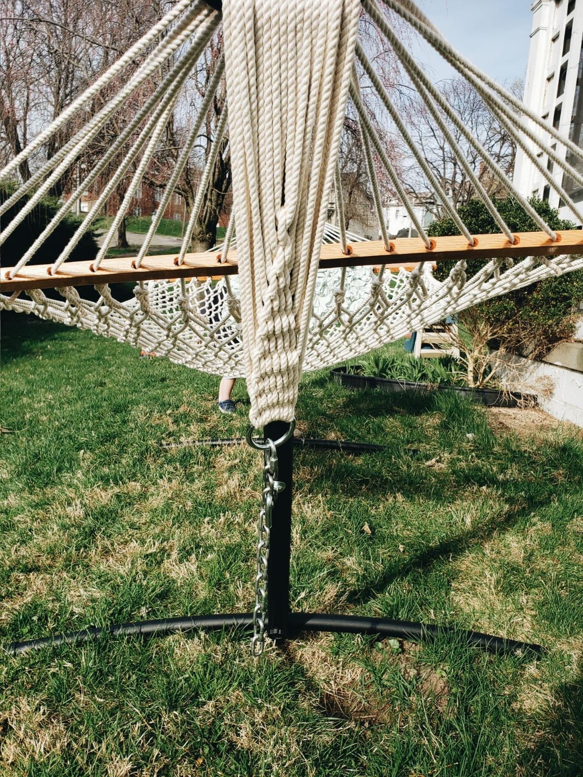 FDW Portable Hammock Double Stand | No Hammock | Sturdy Steel Construction customer photo 1