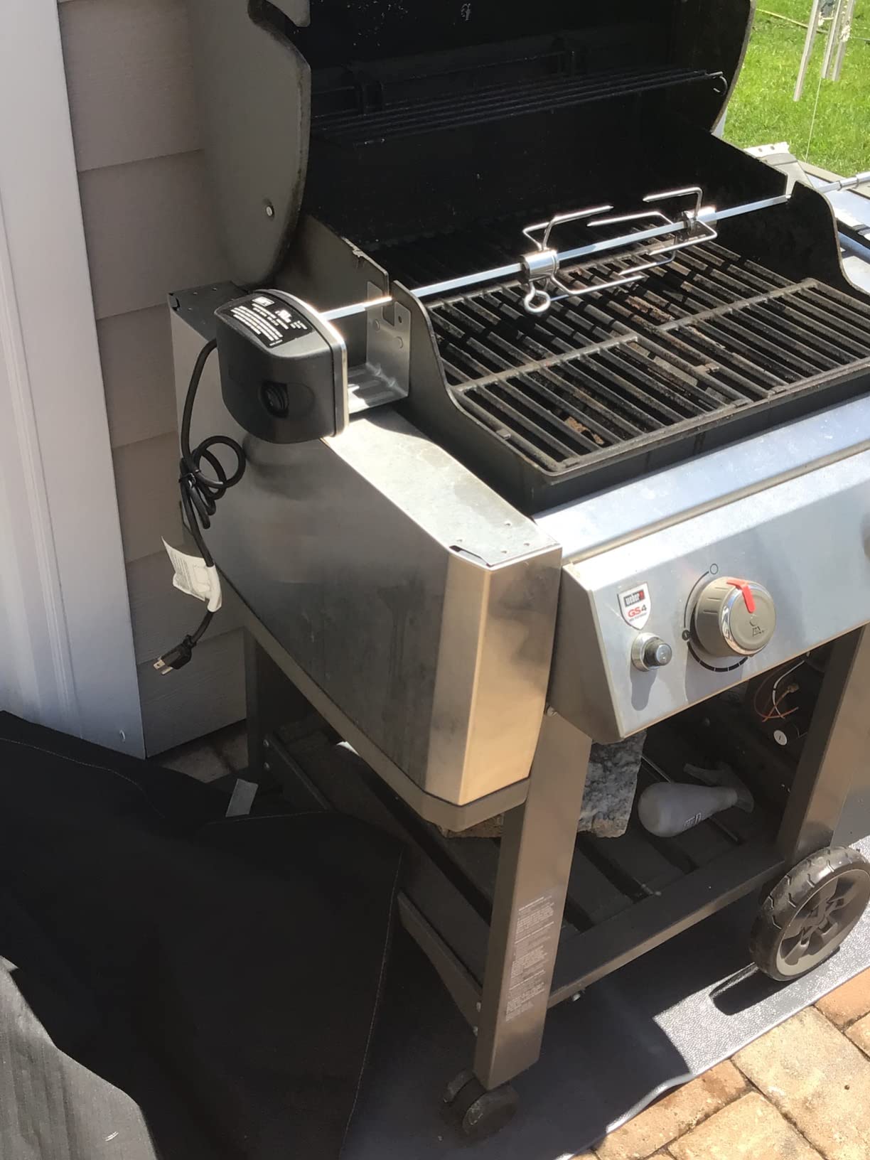 Weber Grill Rotisserie Kit for Genesis II 200/300 Series | Great for Slow Roasting Chicken, Ribs, or Turkey on your Weber Grill; Includes Spit, Forks, and Motor - Grill Accessories customer photo 1