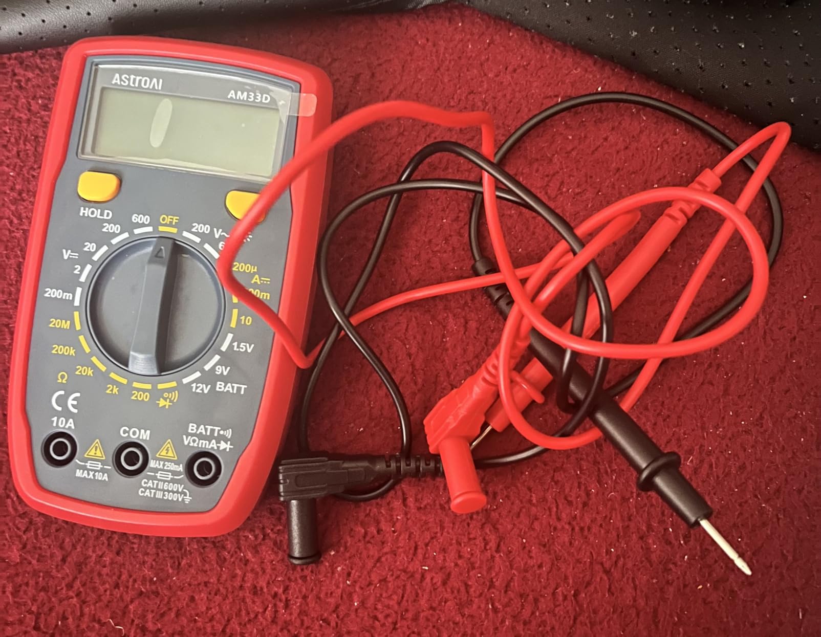 AstroAI Digital Multimeter Tester 2000 Counts with DC AC Voltmeter and Ohm Volt Amp Meter; Measures Voltage, Current, Resistance, Continuity and Diode, Blue customer photo 2
