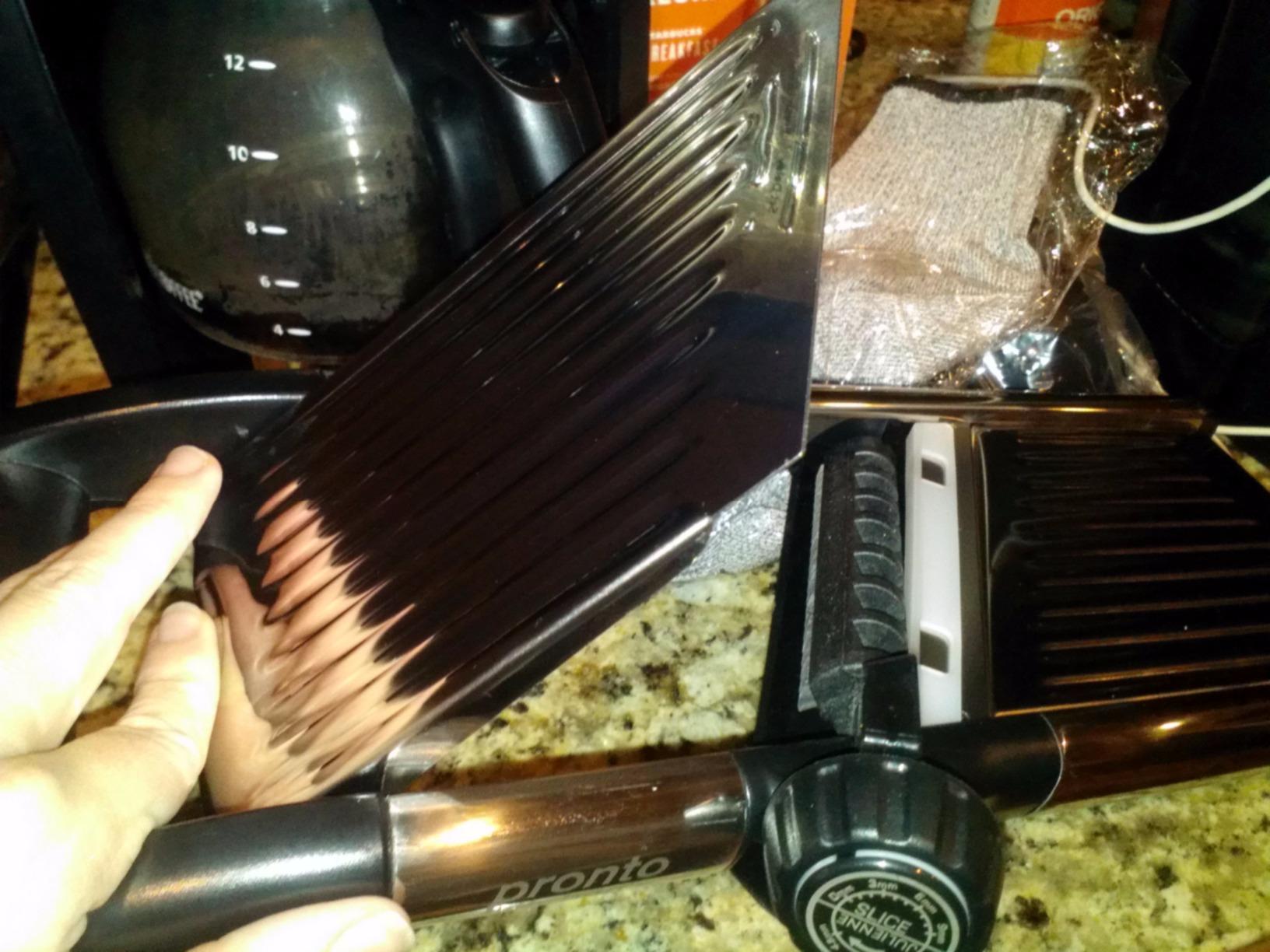 Gramercy Mandoline Slicer for Kitchen with 12 Slice Settings, Black Edition customer photo 2