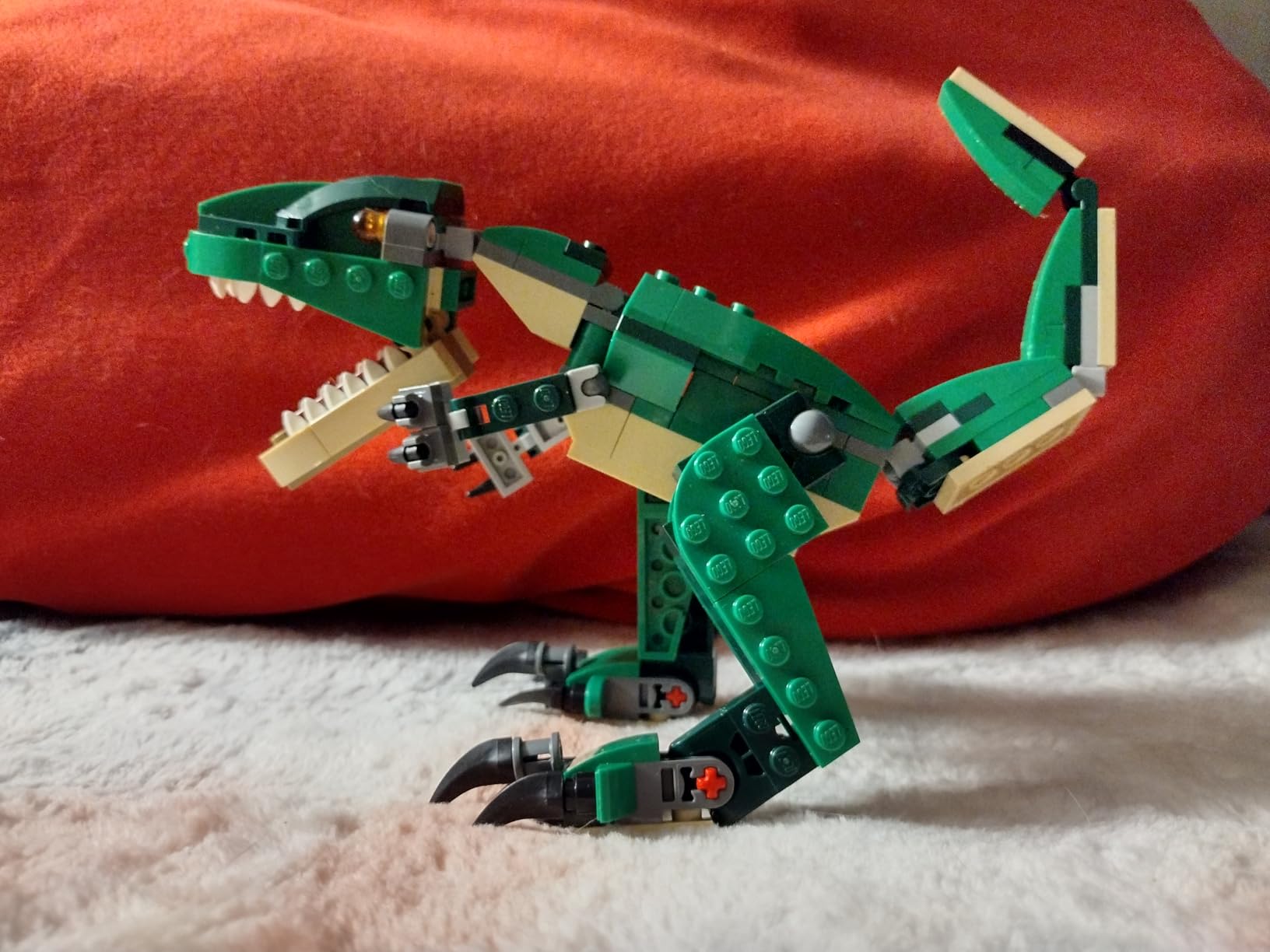 LEGO Creator 3 in 1 Mighty Dinosaur Toy, Transforms from T. rex to Triceratops to Pterodactyl Dinosaur Figures, Great Gift for 7-12 Year Old Boys & Girls, 31058 customer photo 1