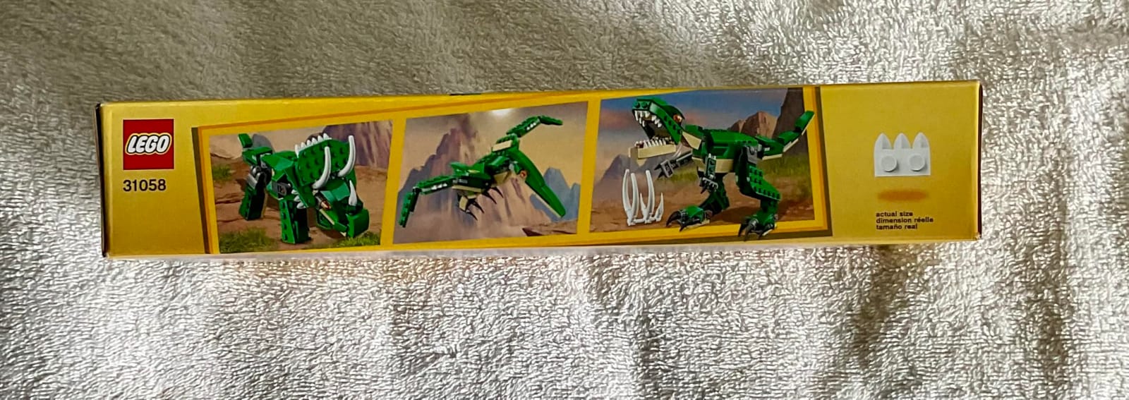 LEGO Creator 3 in 1 Mighty Dinosaur Toy, Transforms from T. rex to Triceratops to Pterodactyl Dinosaur Figures, Great Gift for 7-12 Year Old Boys & Girls, 31058 customer photo 2