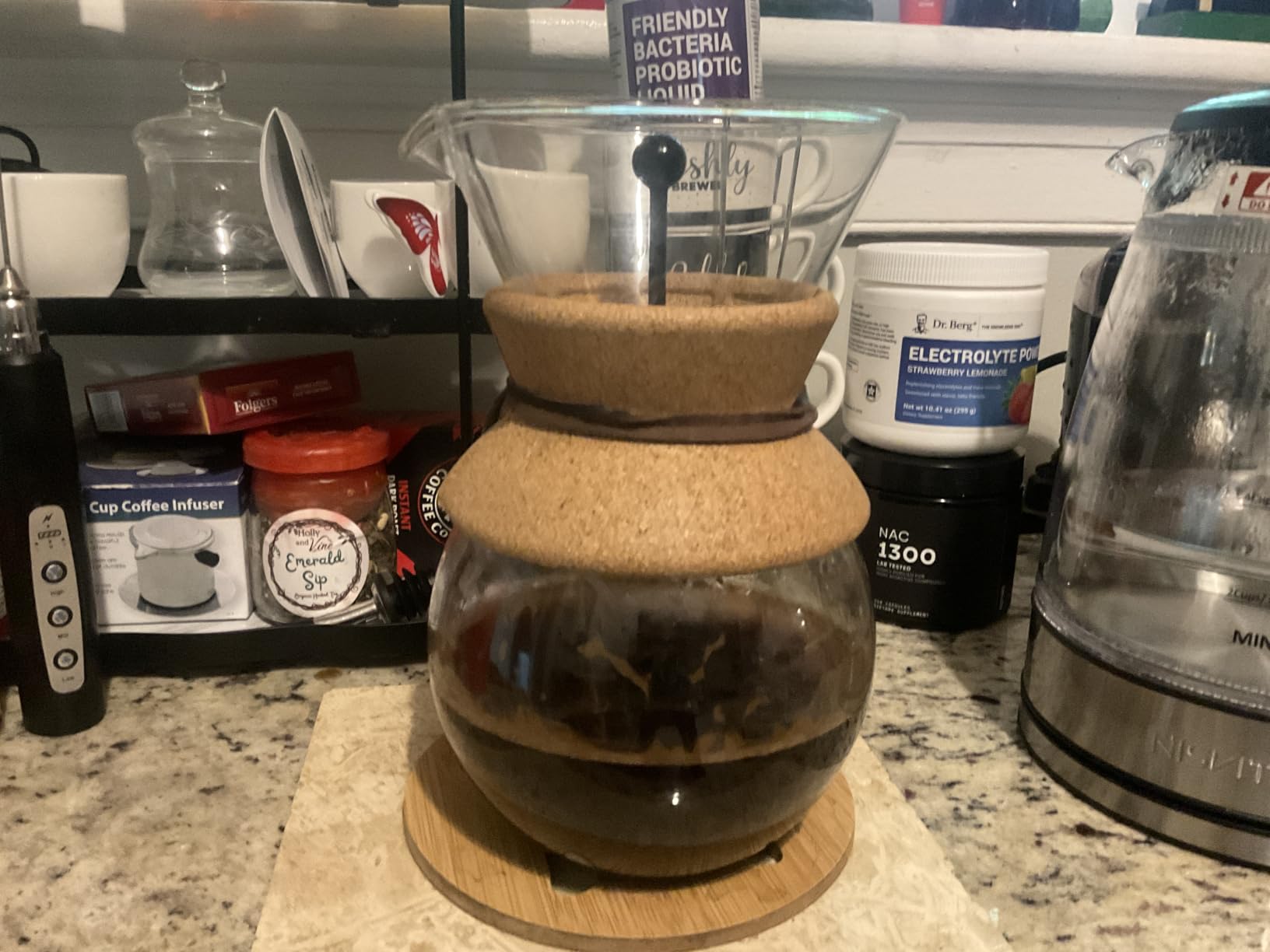 Bodum 17oz Pour Over Coffee Maker, High-Heat Borosilicate Glass with Reusable Stainless Steel Filter and Cork Grip - Made in Portugal customer photo 2