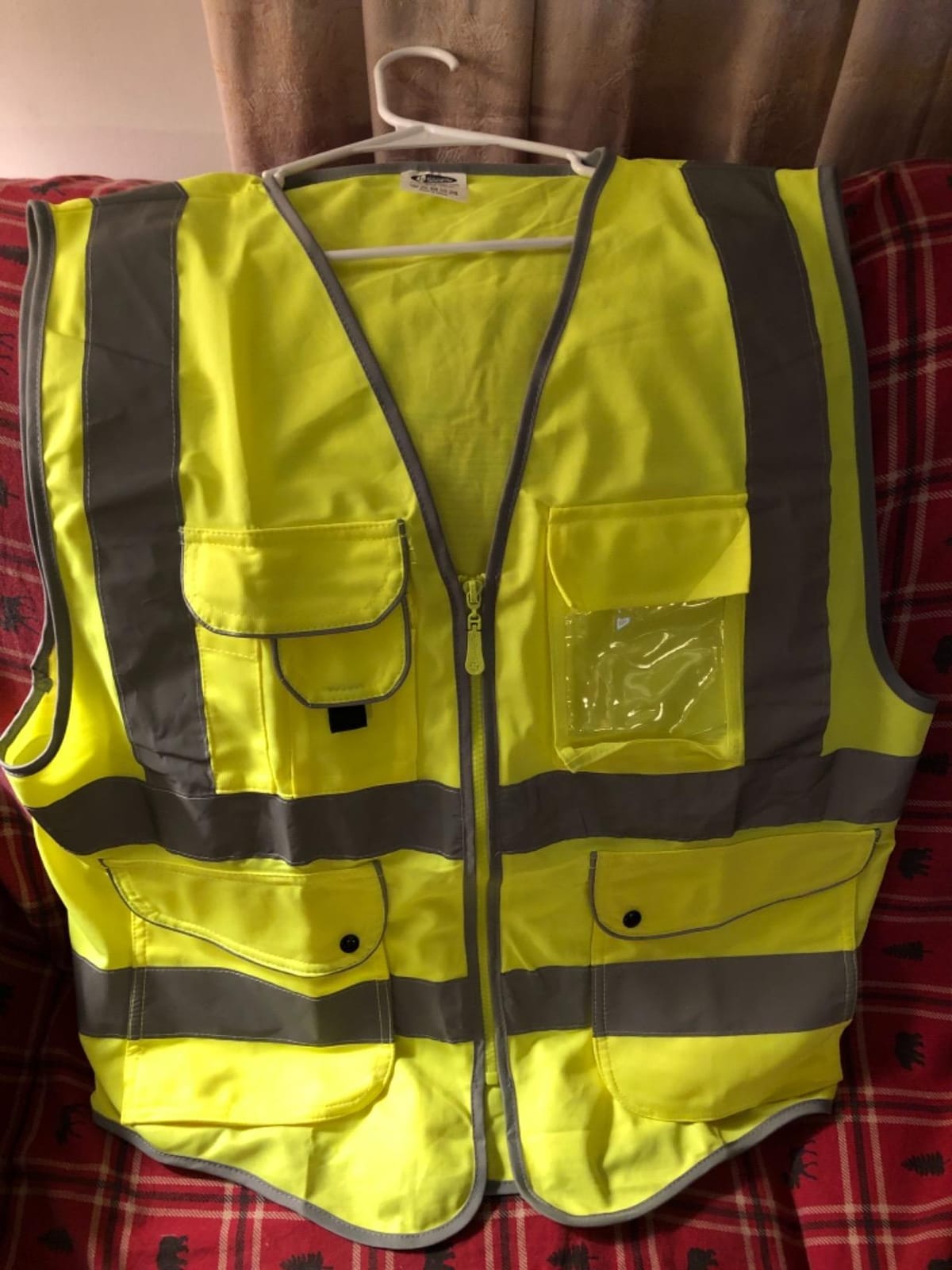 JKSafety Safety Vest for Men Women Reflective Hi Vis JK150 Yellow L | ANSI Class 2, 9 Pockets, 4 Reflective Strips High Visibility Lightweight customer photo 1