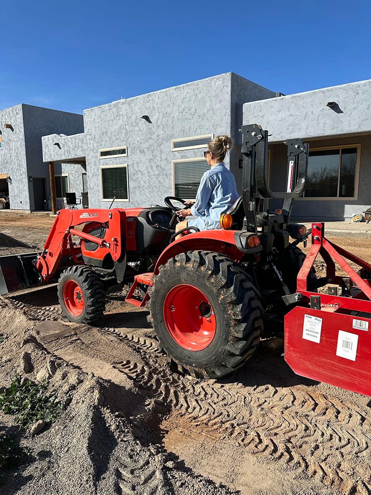 Titan 4' - 7' Box Blade Tractor Attachment Category 1 Cat 0 Scarifier Shank customer photo 2