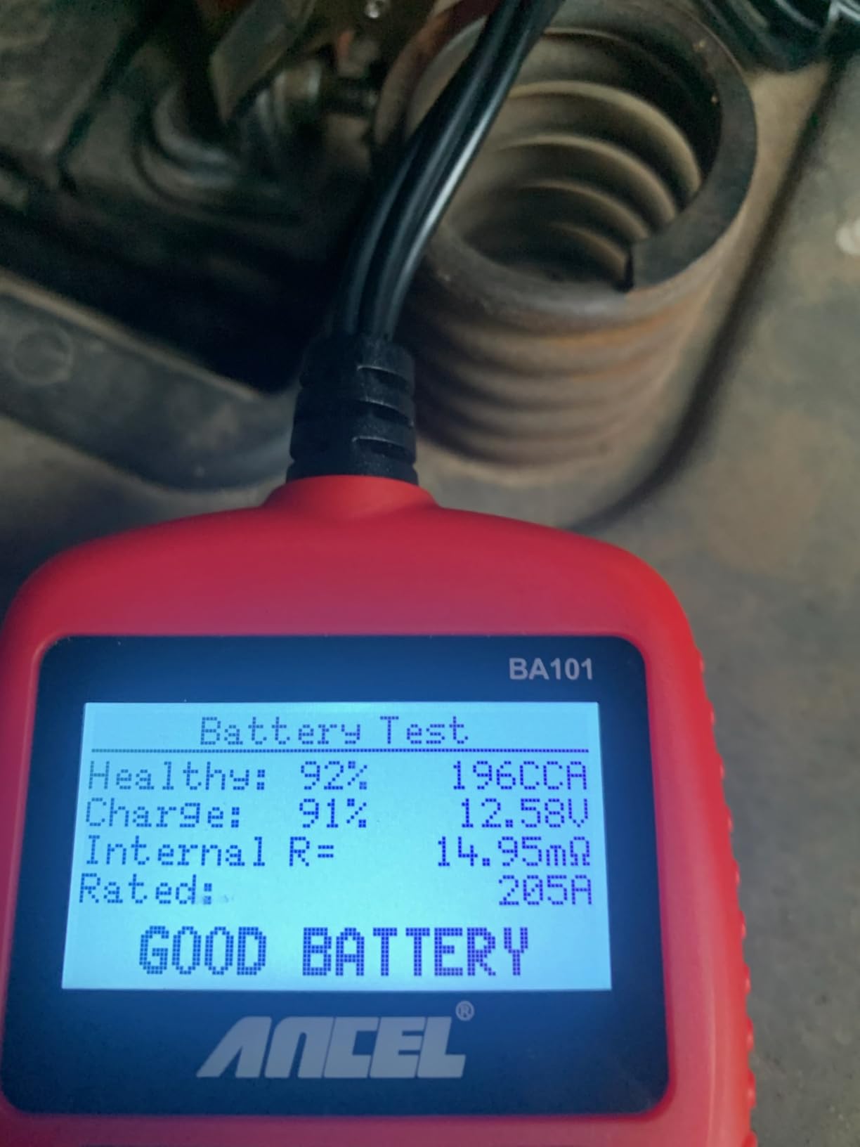 ANCEL BA101 Car Battery Tester, 12V Digital Automotive Alternator Meter Diagnostic Tool,100-2000 CCA Load Capacity, Charging & Cranking Analyzer for Truck, Boat, RV, Marine Vehicle, and More customer photo 2