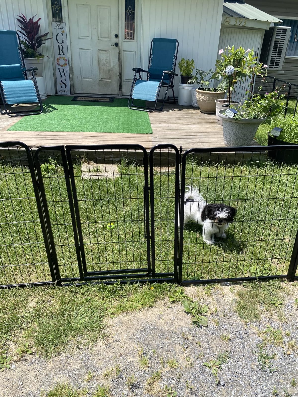 Yaheetech Dog Playpen 24in 16 Panels Pet Fence for Indoor Yard RV Camping customer photo 2