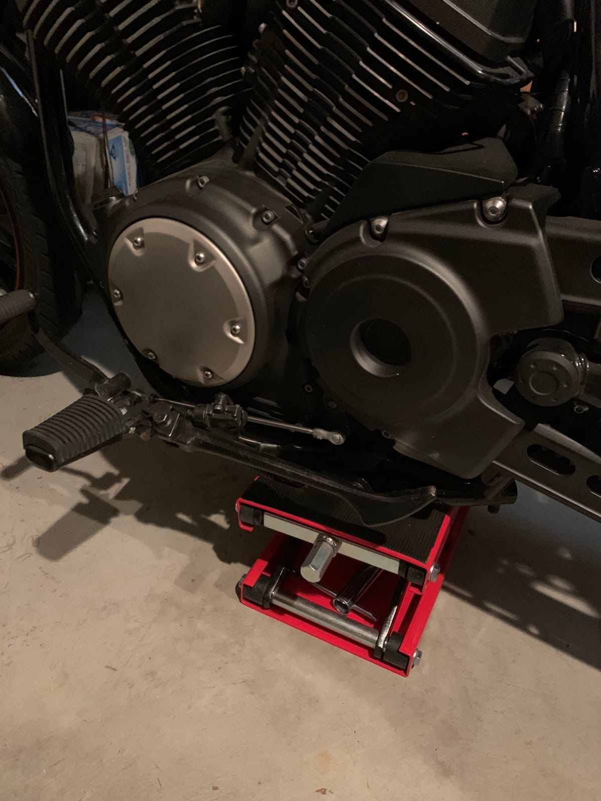 ZENY 1100 LB Wide Deck Motorcycle Center Scissor Lift Jack Repair Hoist Stand Bikes ATVs,Motorcycle Dirt Bike Scooter Crank Stand customer photo 1