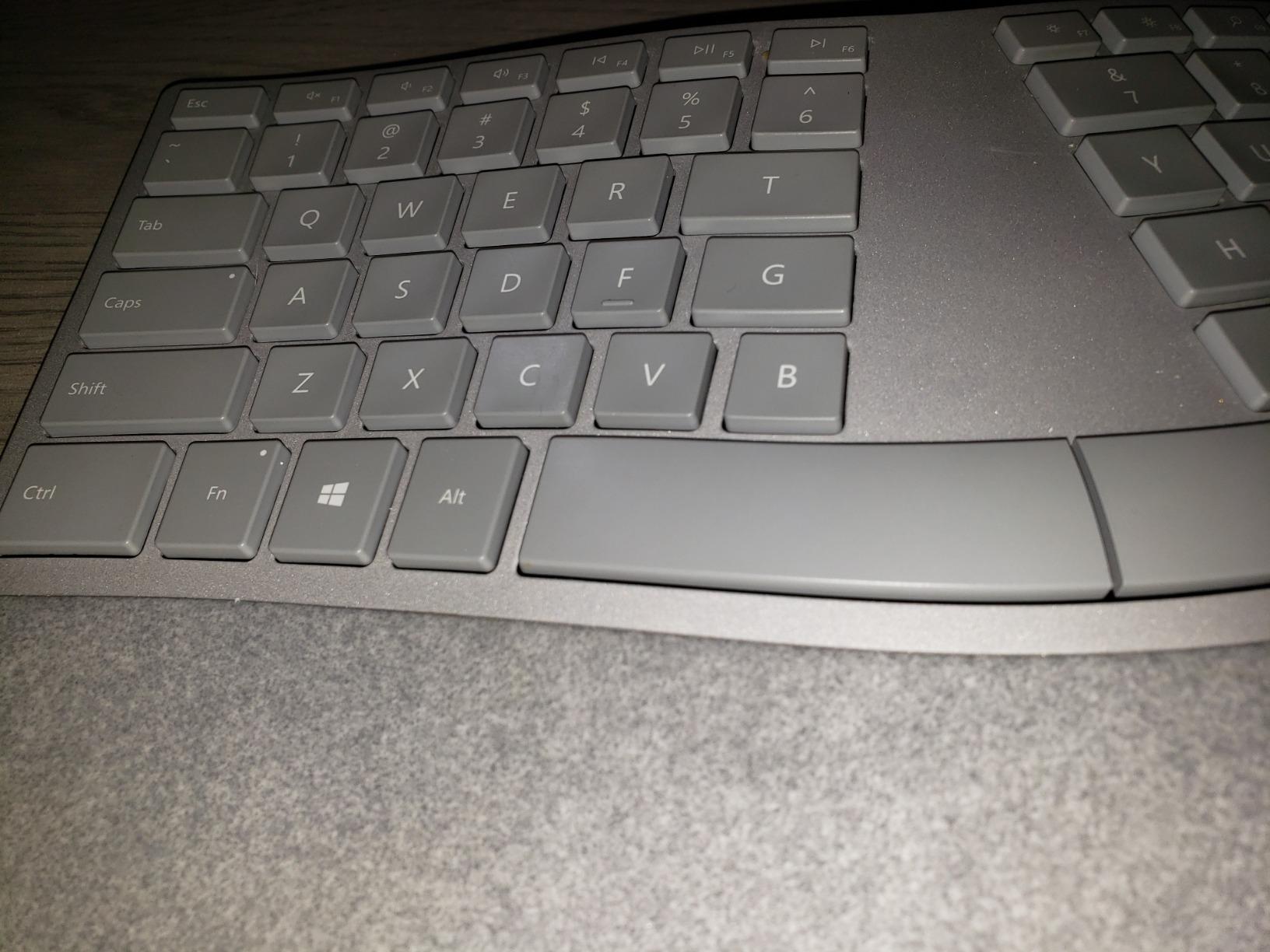 Microsoft 3RA-00022 Surface Ergonomic Wireless Keyboard,Gray customer photo 1