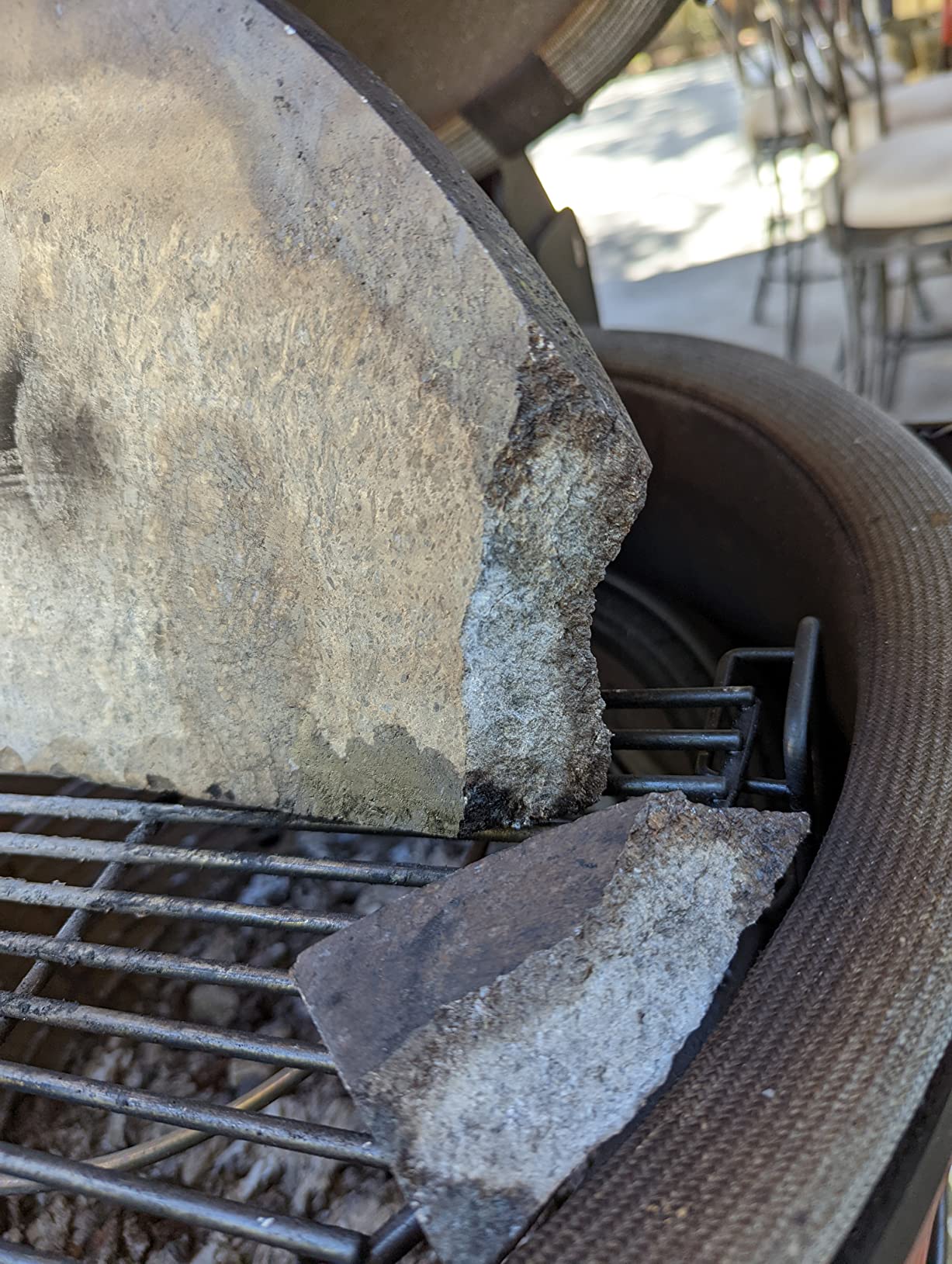 Soapstone Surface for Kamado Joe Classic Size | Grill Accessory for Classic Joe | Stain Resistant, Grill Tender or Delicate Food without Sticking to Surface, White, Model KJ-HCGSSTONE customer photo 1