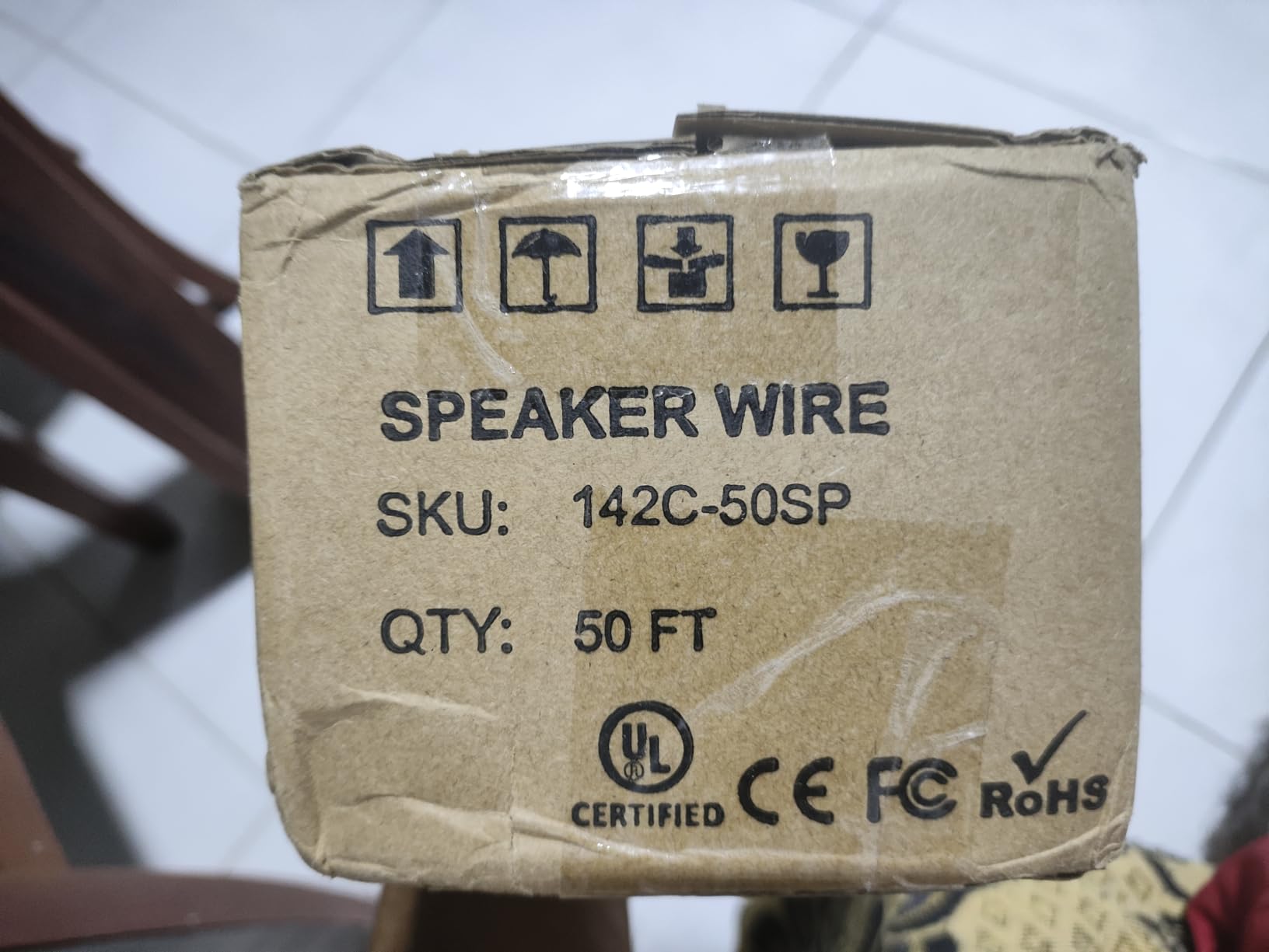 50 ft. Spool High Performance 14 Gauge Speaker Wire, Oxygen Free Pure Copper - UL Listed Class 2 customer photo 1