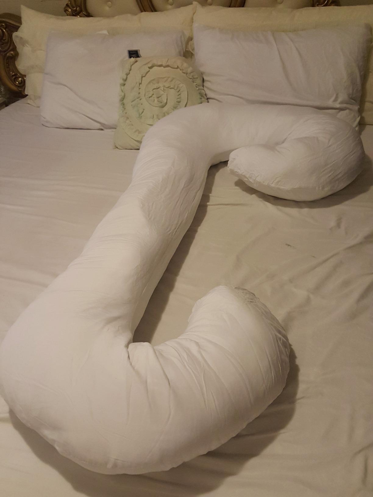 Restorology, Pregnancy Pillow - 60 Inch, C-Shaped Maternity Pillows for Sleeping - Full Body Pillow for Pregnant Women - Reduces Hip, Back Pain for Side & Stomach Sleepers - Washable Cover customer photo 2